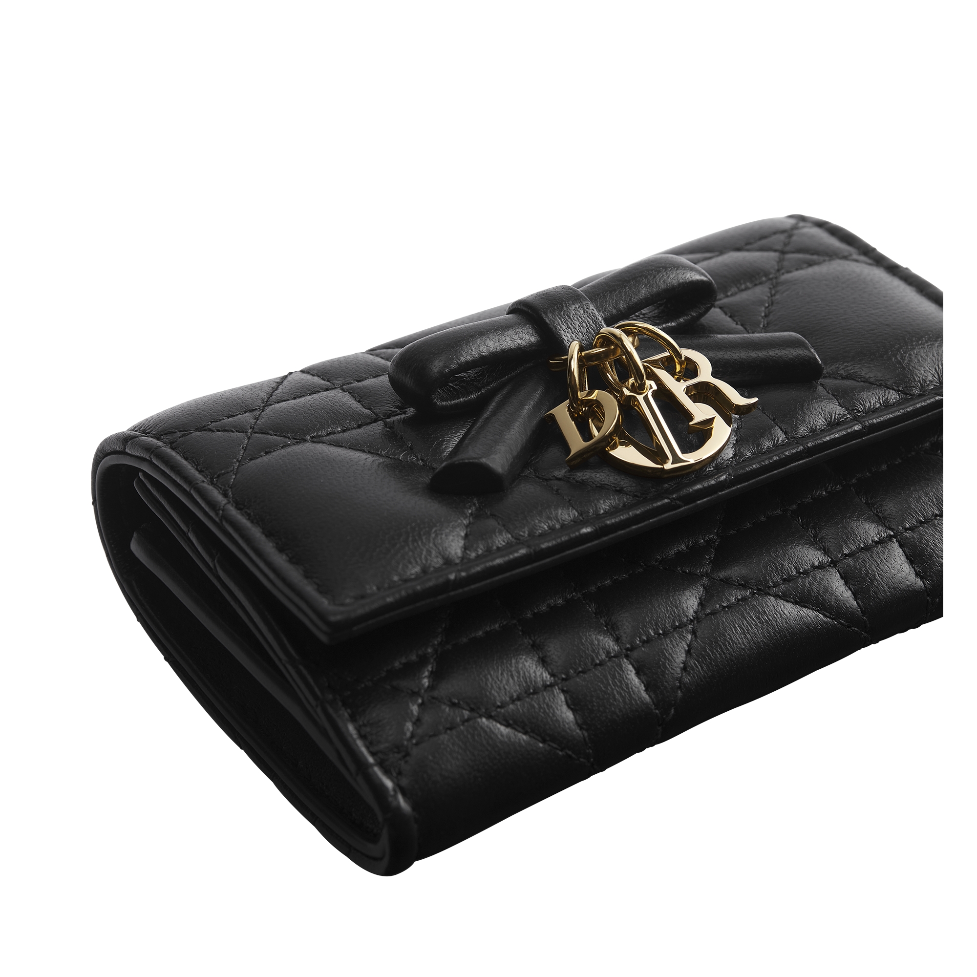 My Dior Glycine Wallet Black Cannage Lambskin E10