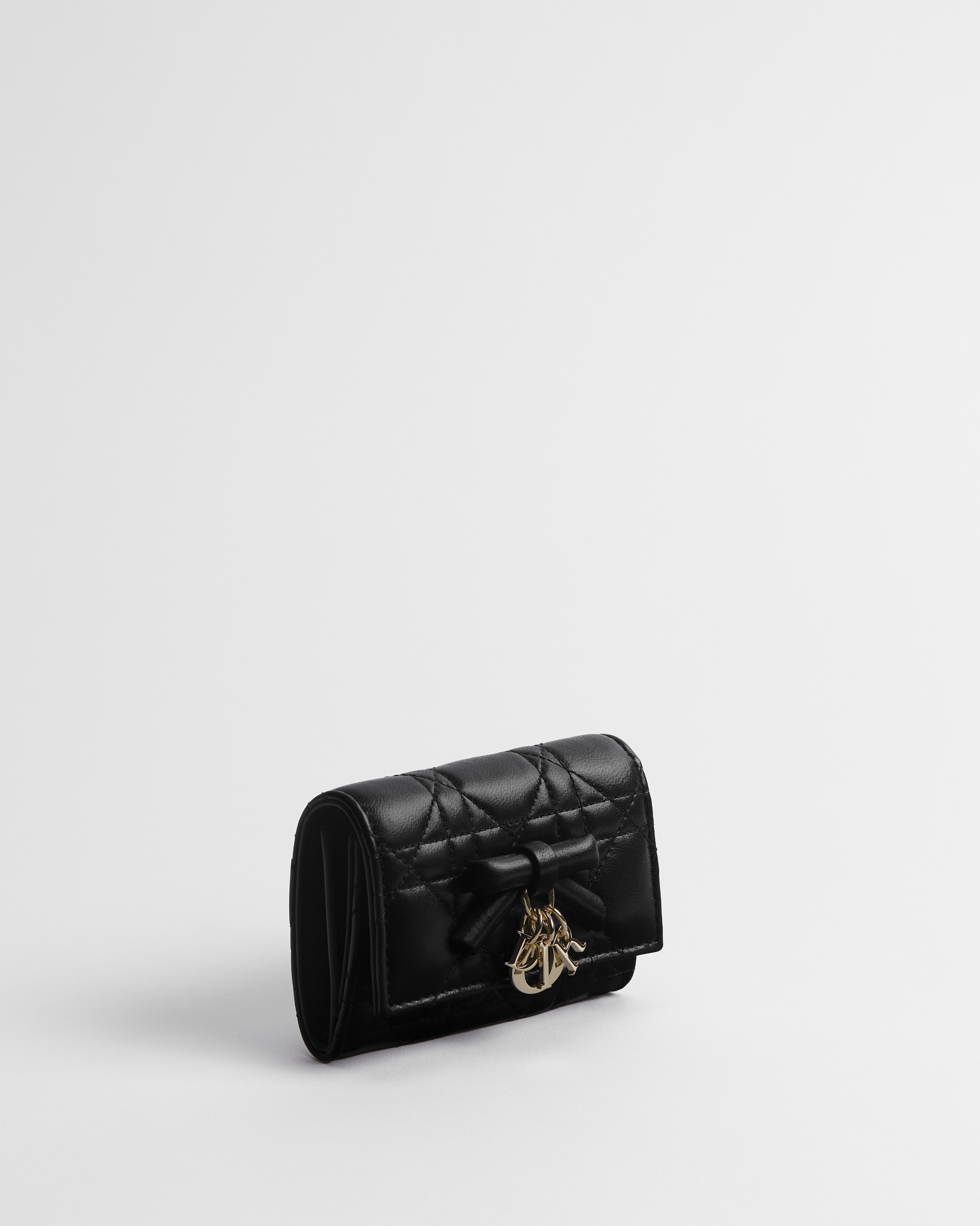 My Dior Glycine Wallet Black Cannage Lambskin E03