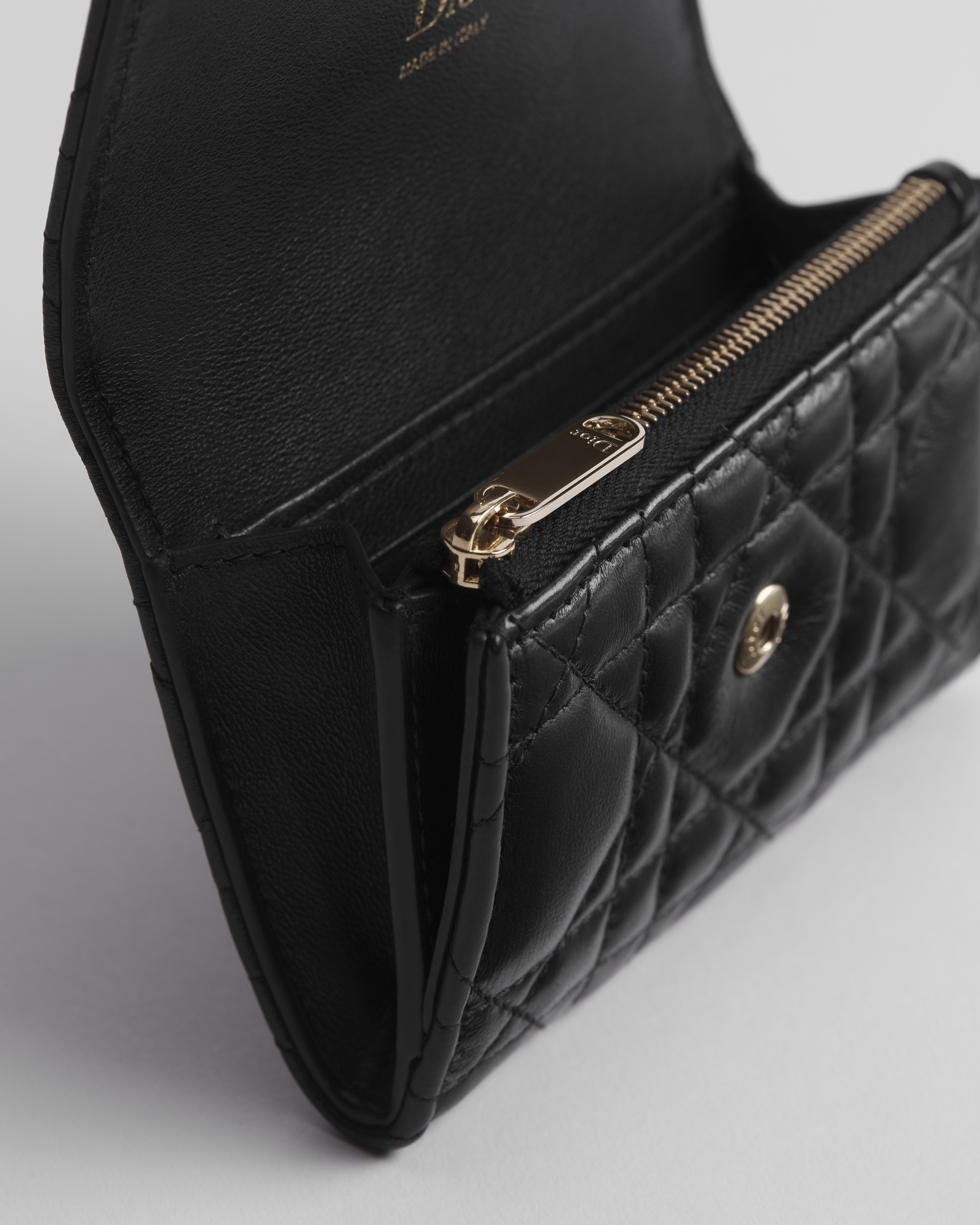 Cartera My Dior Glycine Piel de cordero Cannage negra E09