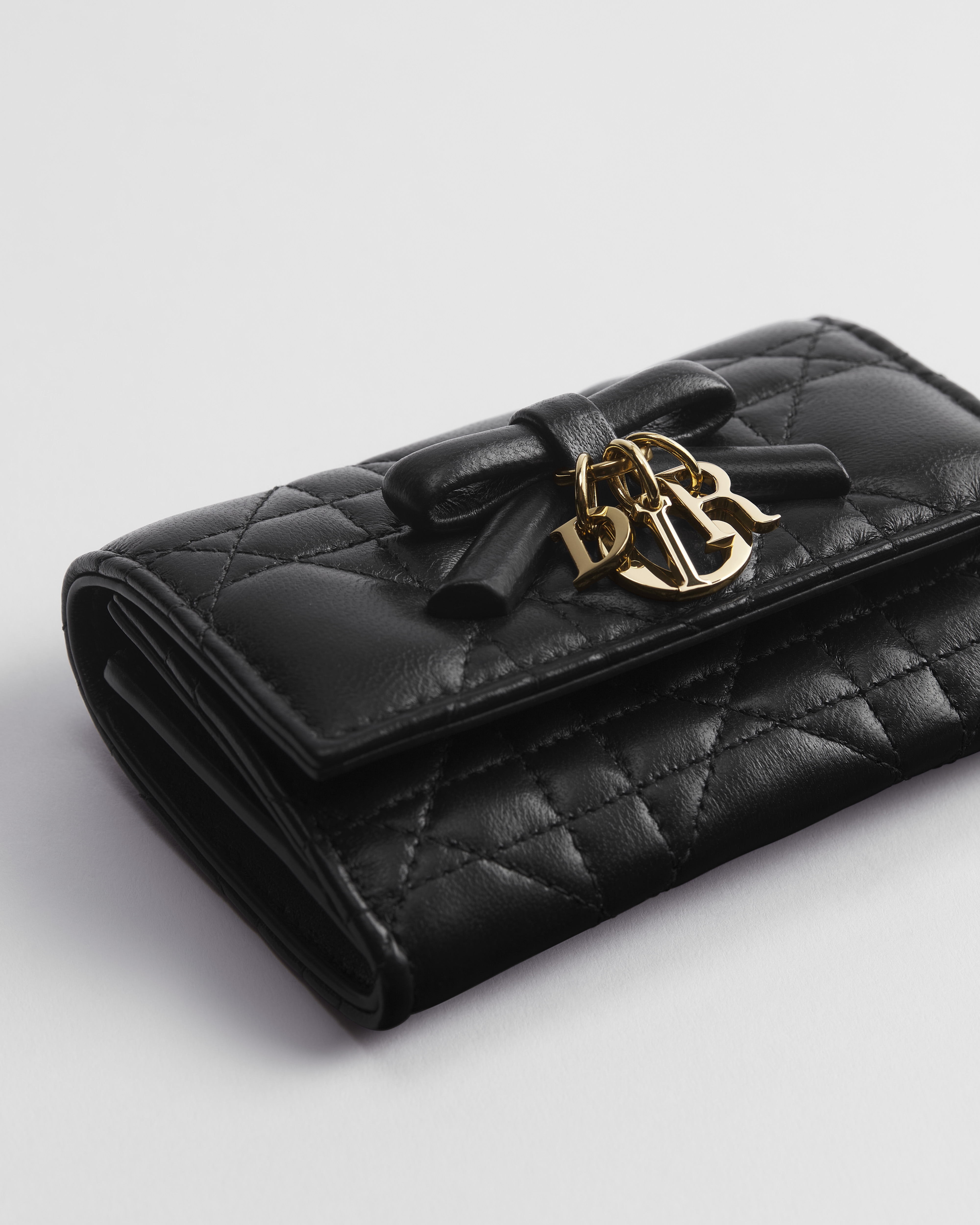 Cartera My Dior Glycine Piel de cordero Cannage negra E10