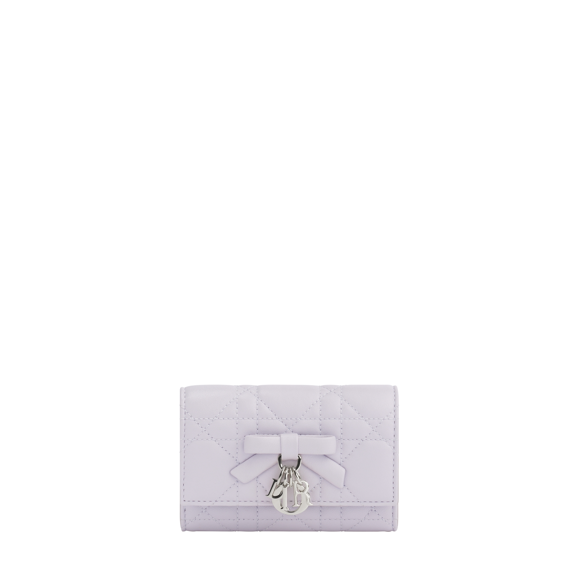 Lady Dior Glycine Wallet Glycine Cannage Lambskin E01