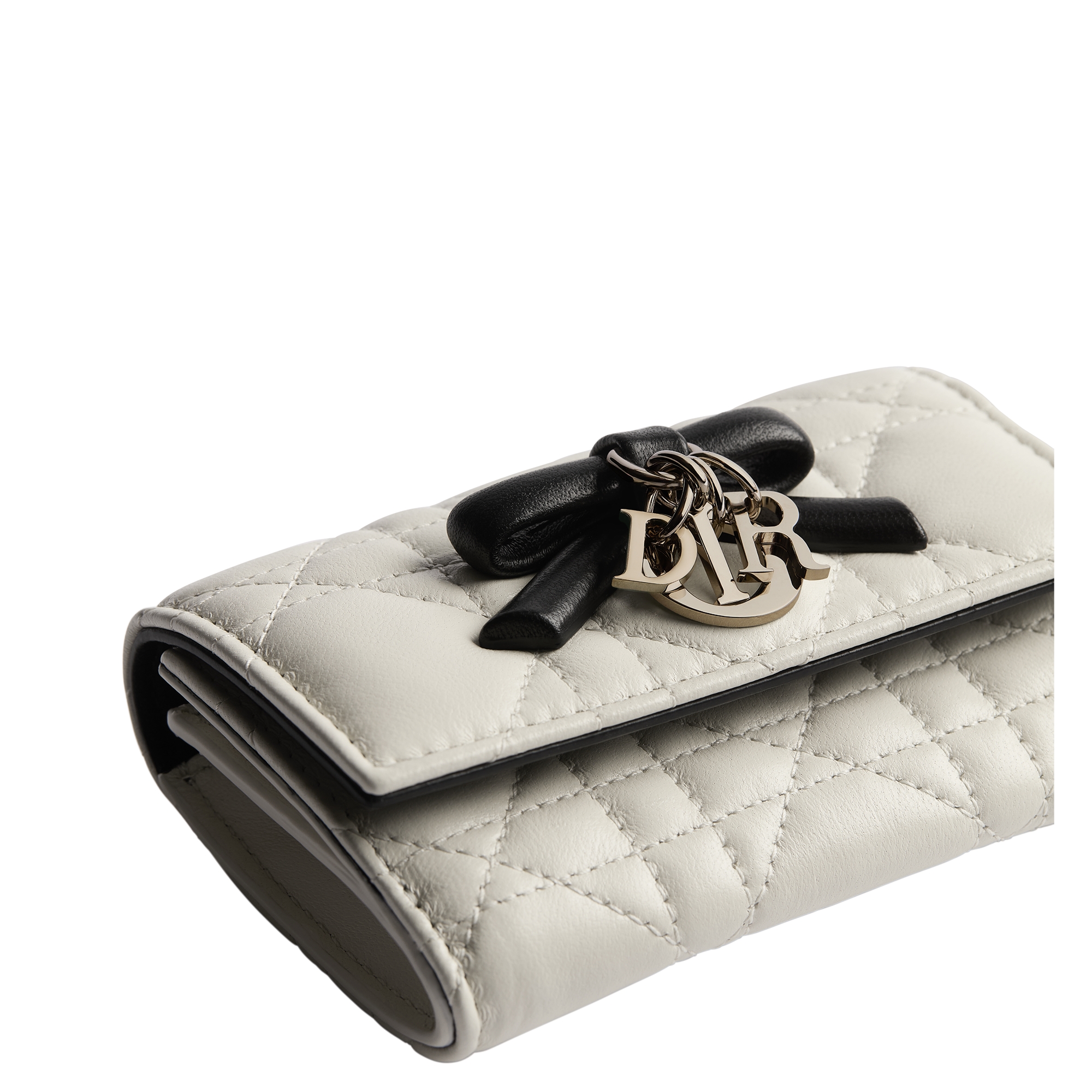 My Dior Glycine Wallet Two-Tone Latte and Black Cannage Lambskin E09