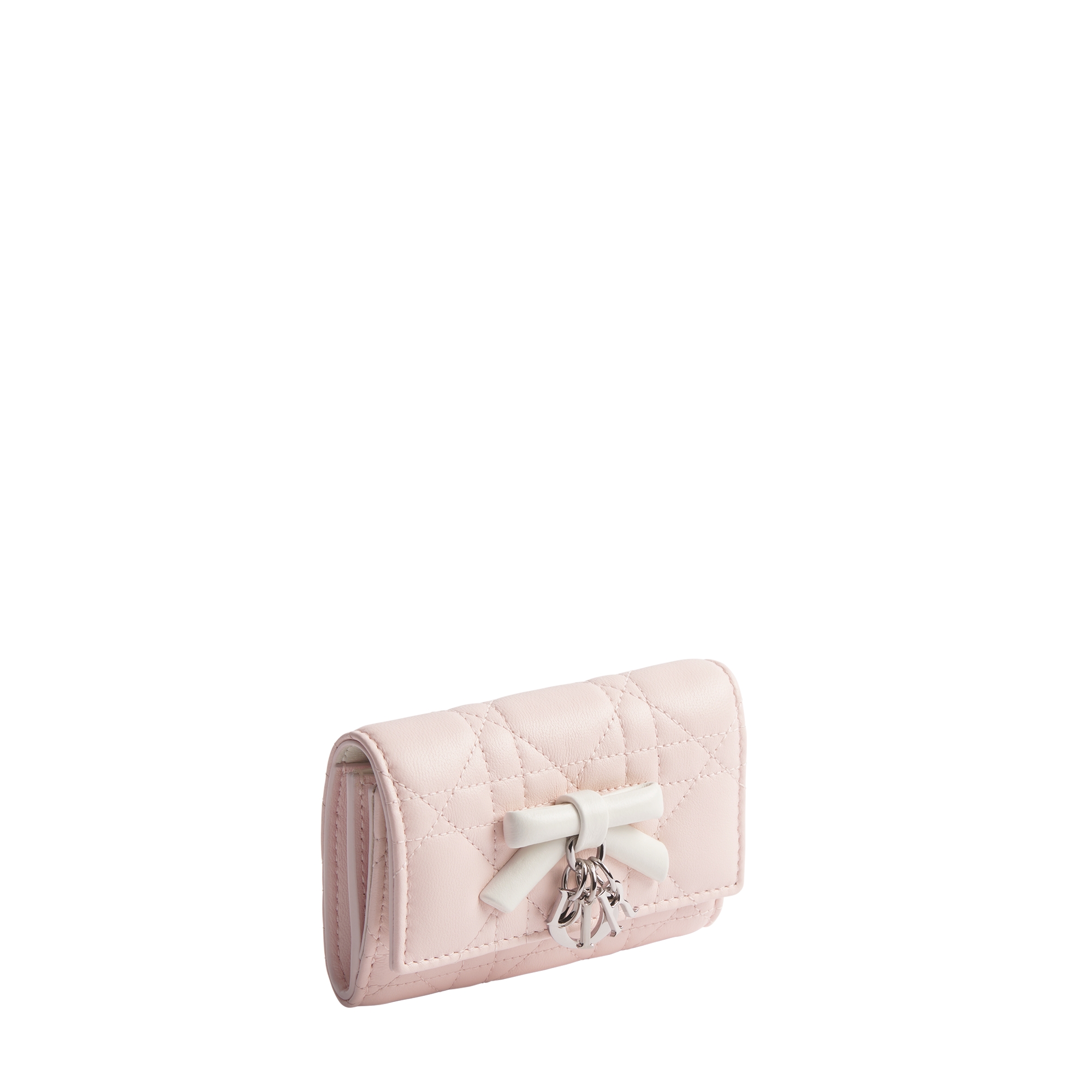 My Dior Glycine Wallet Two-Tone Pink Fairytale and Latte Cannage Lambskin E03