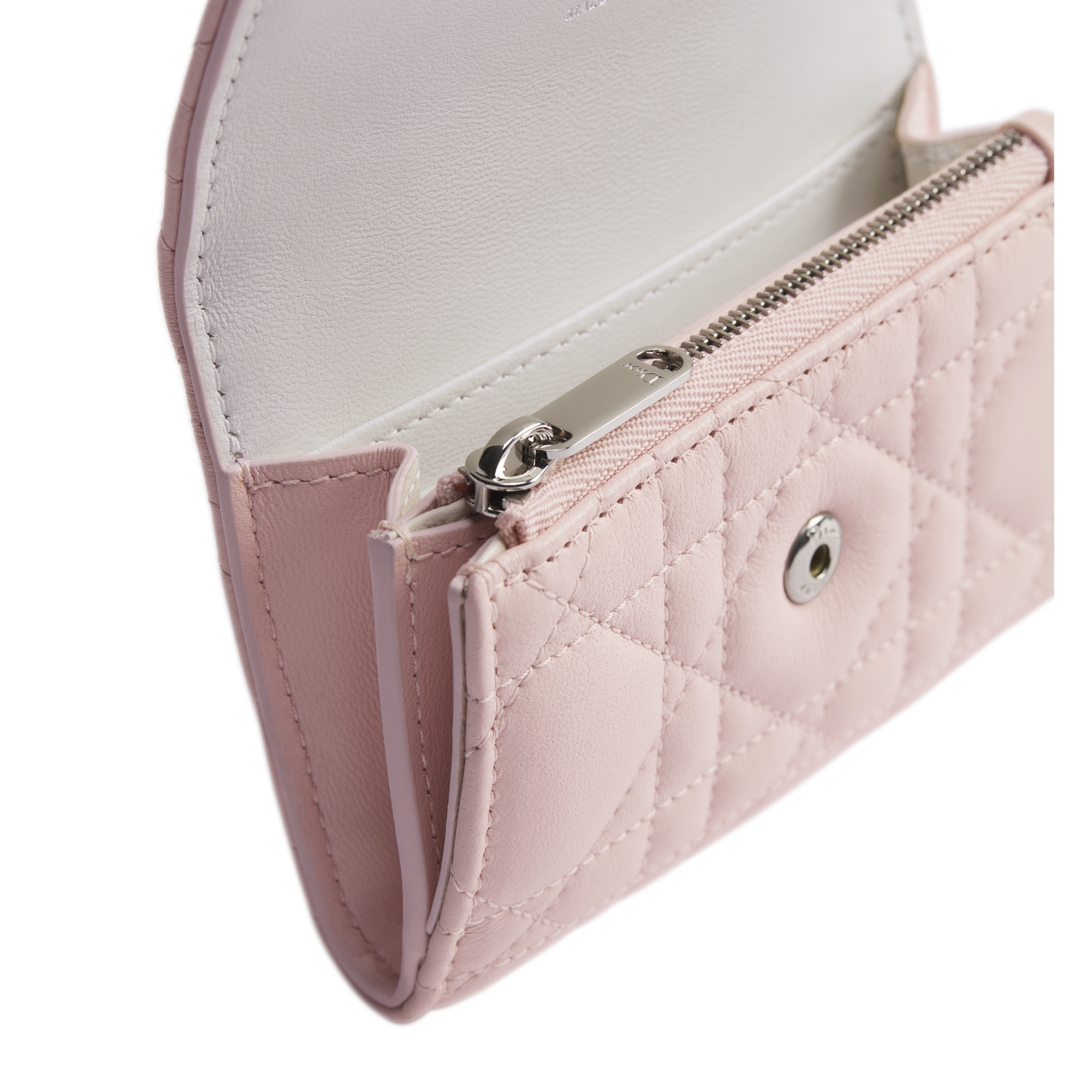 My Dior Glycine Wallet Two-Tone Pink Fairytale and Latte Cannage Lambskin E09
