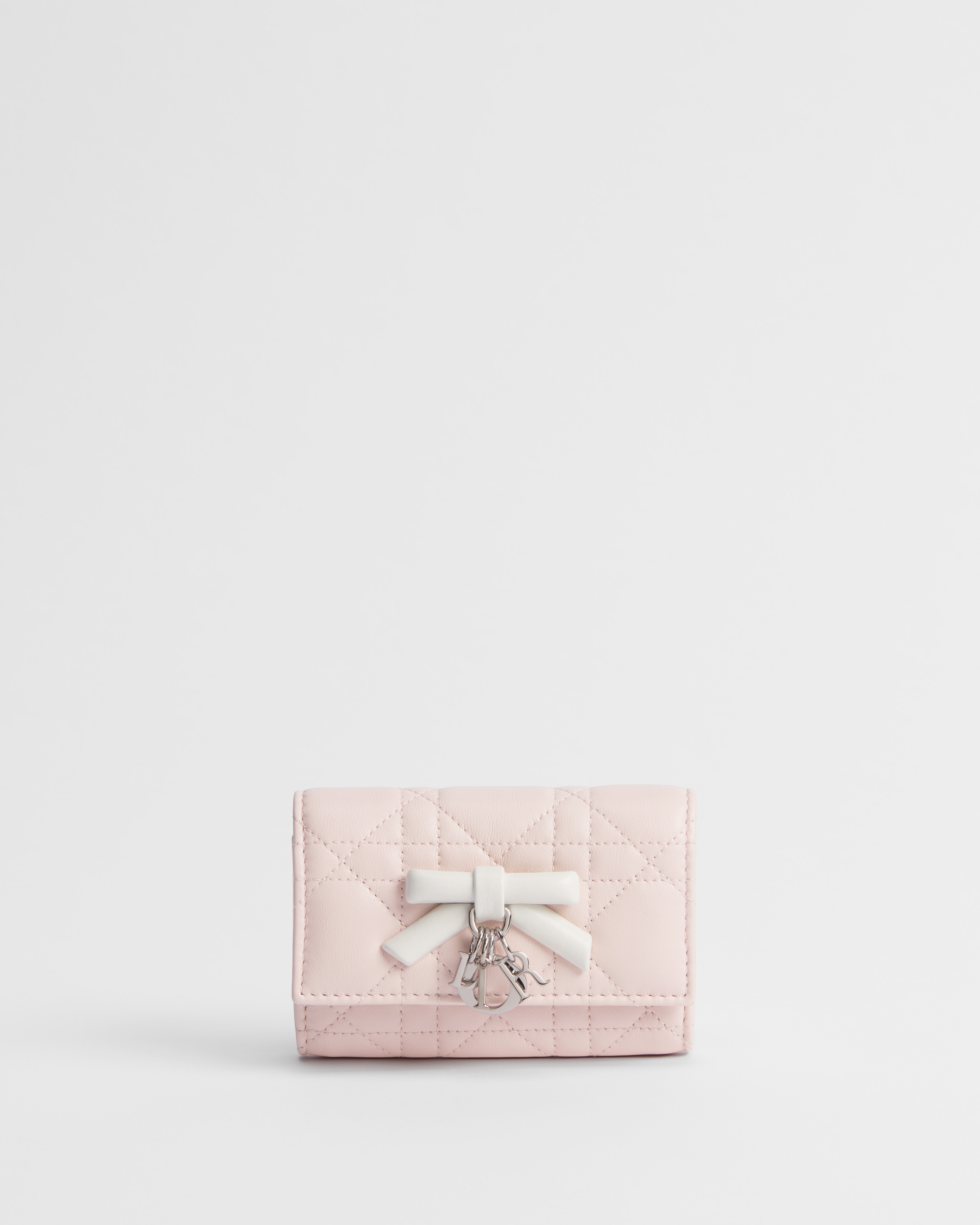 My Dior Glycine 지갑 투 톤 핑크 & 라떼 까나쥬 양가죽 E01