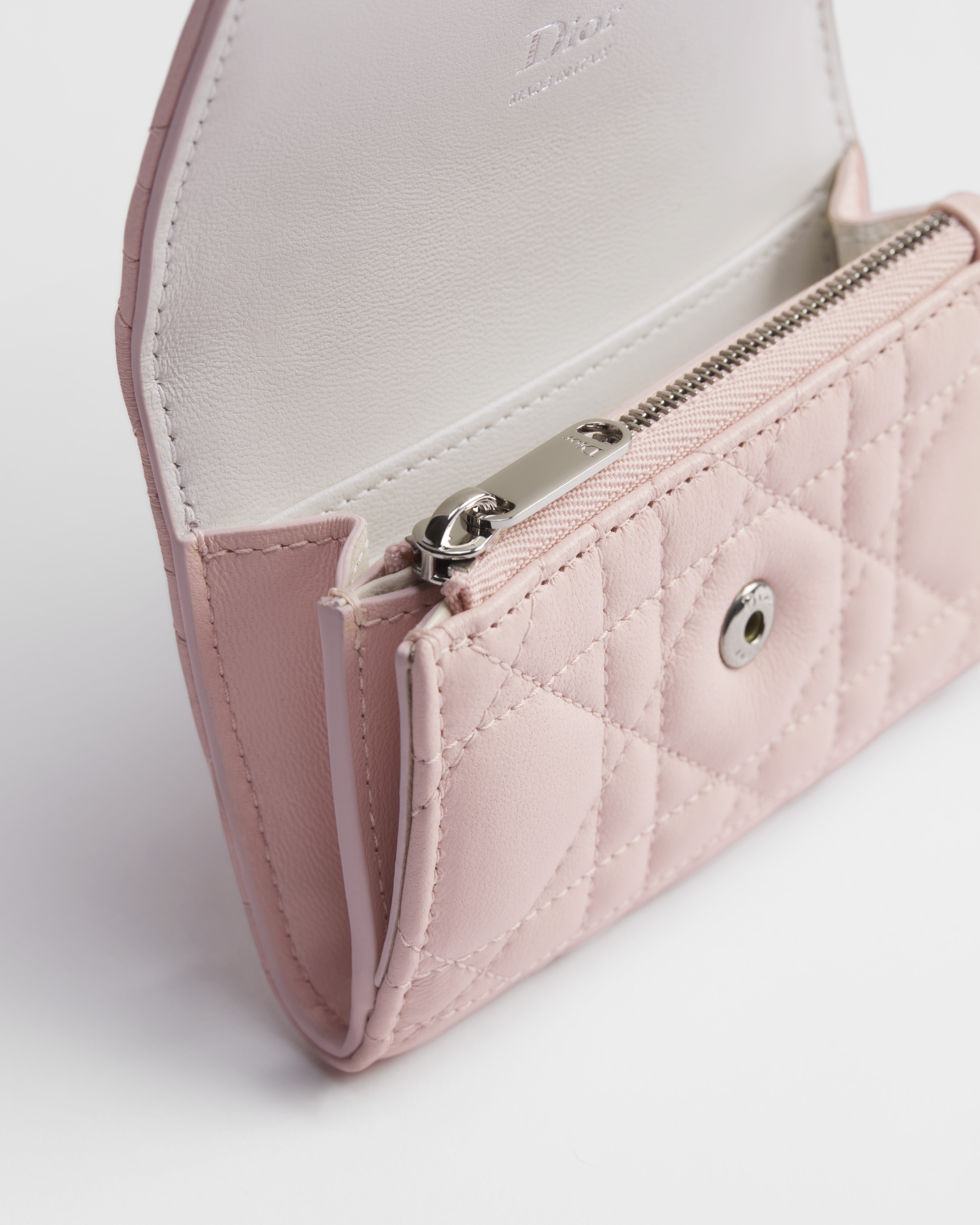 My Dior Glycine Wallet Two-Tone Pink Fairytale and Latte Cannage Lambskin E09