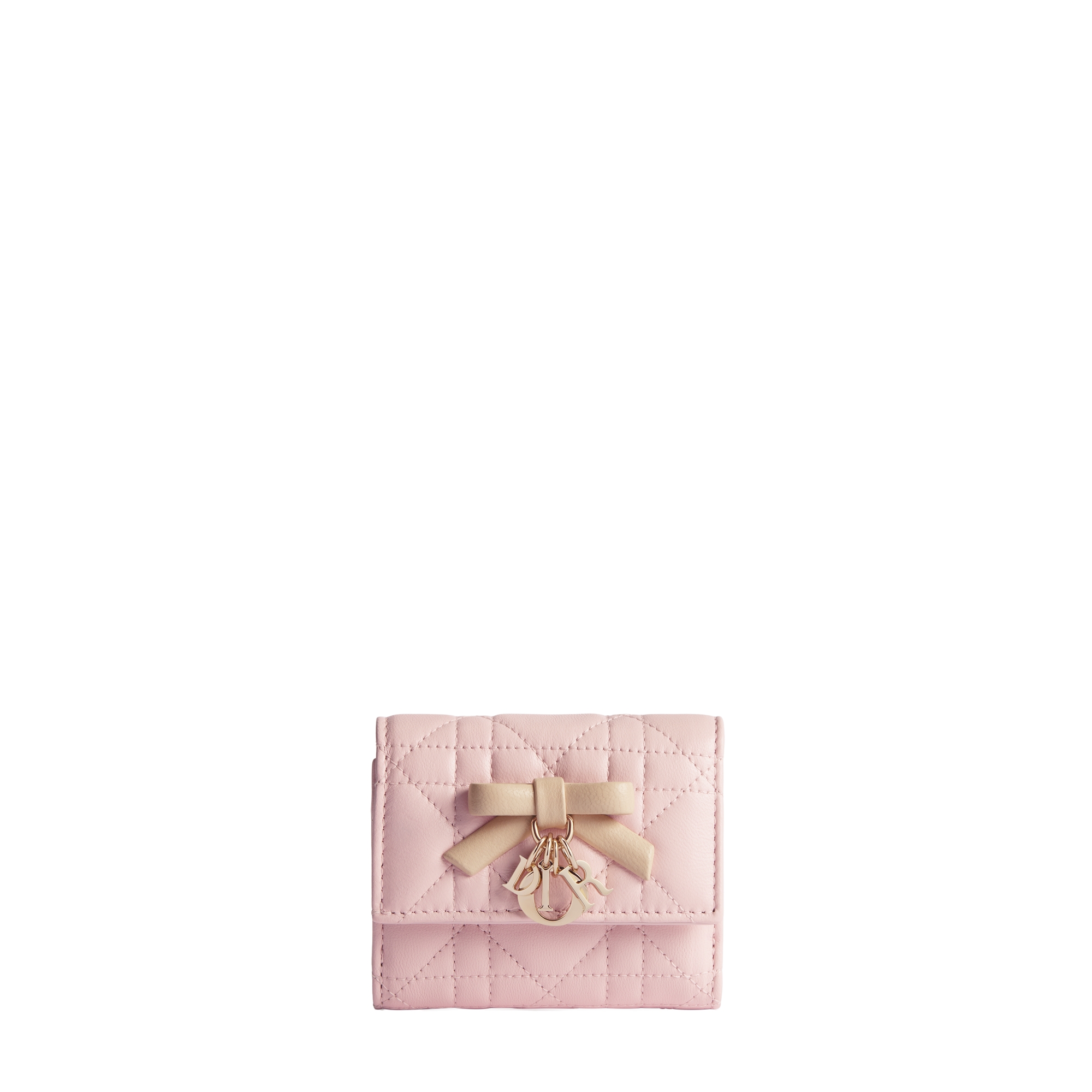 DIOR | Lady Dior Hibiscus ウォレット カナージュ ラムスキン