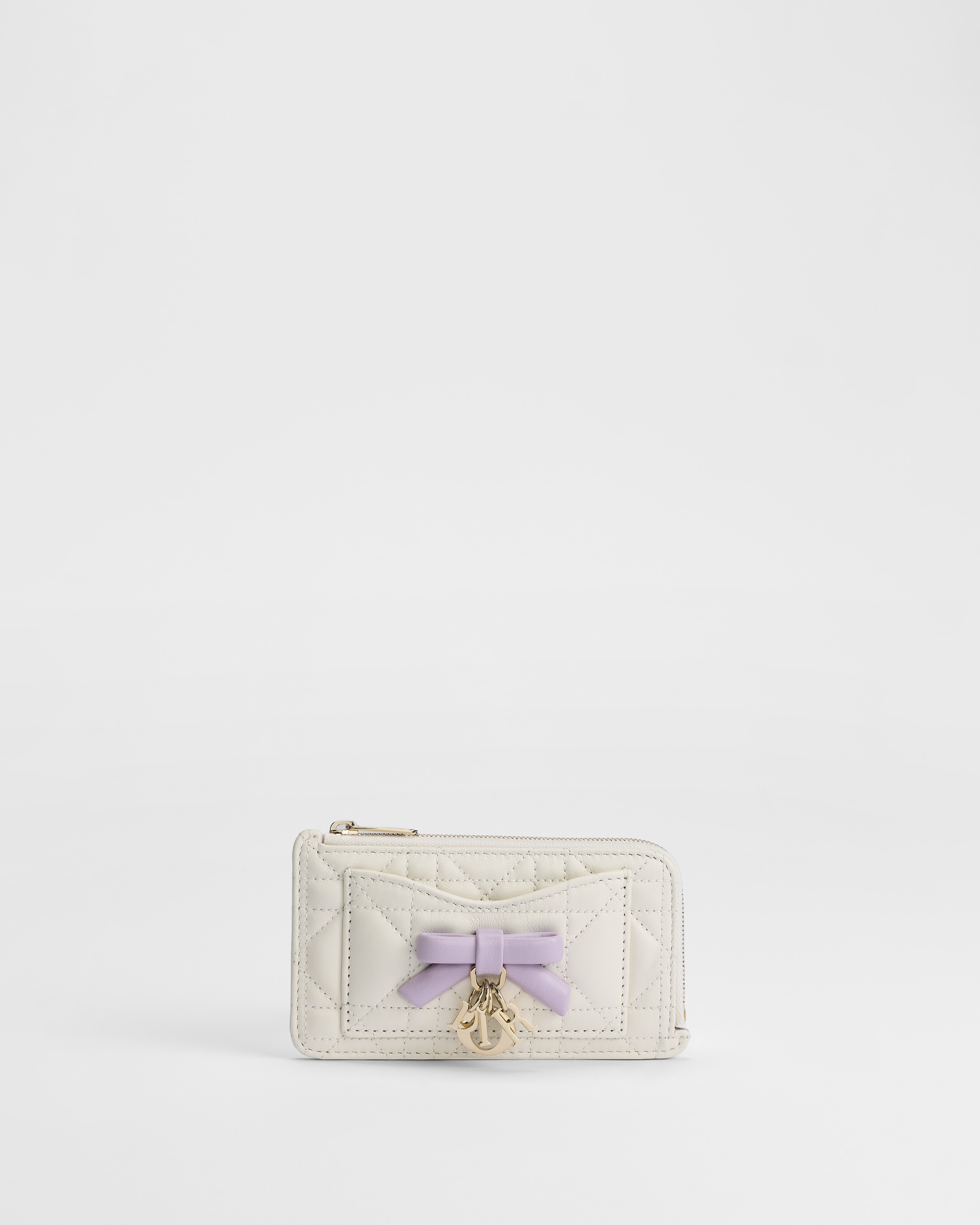 【日本限定】Lady Dior Cosmos ジップ カードホルダー カナージュ ラムスキン E01
