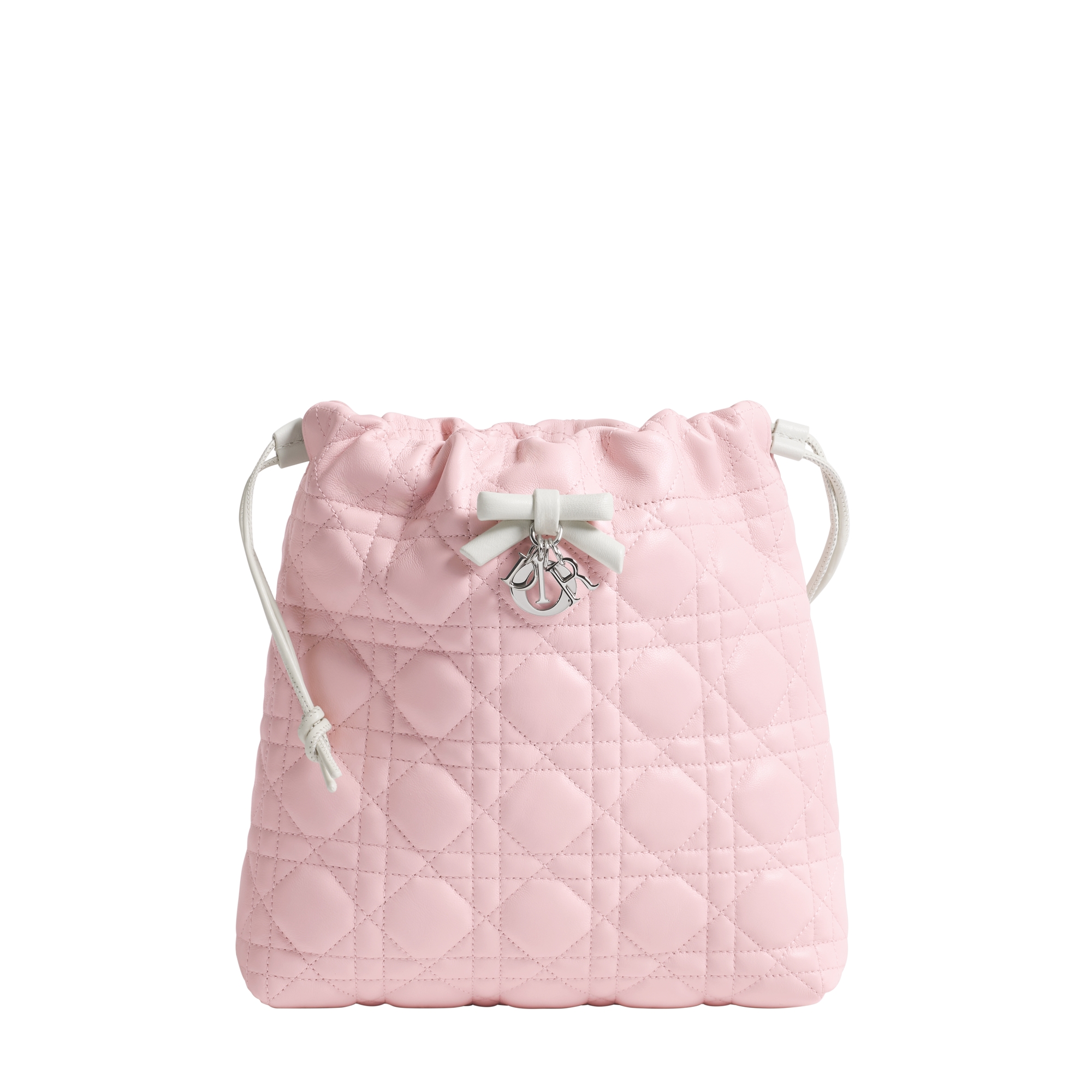  Piel de cordero Cannage en dos tonos, rosa Soupir y latte