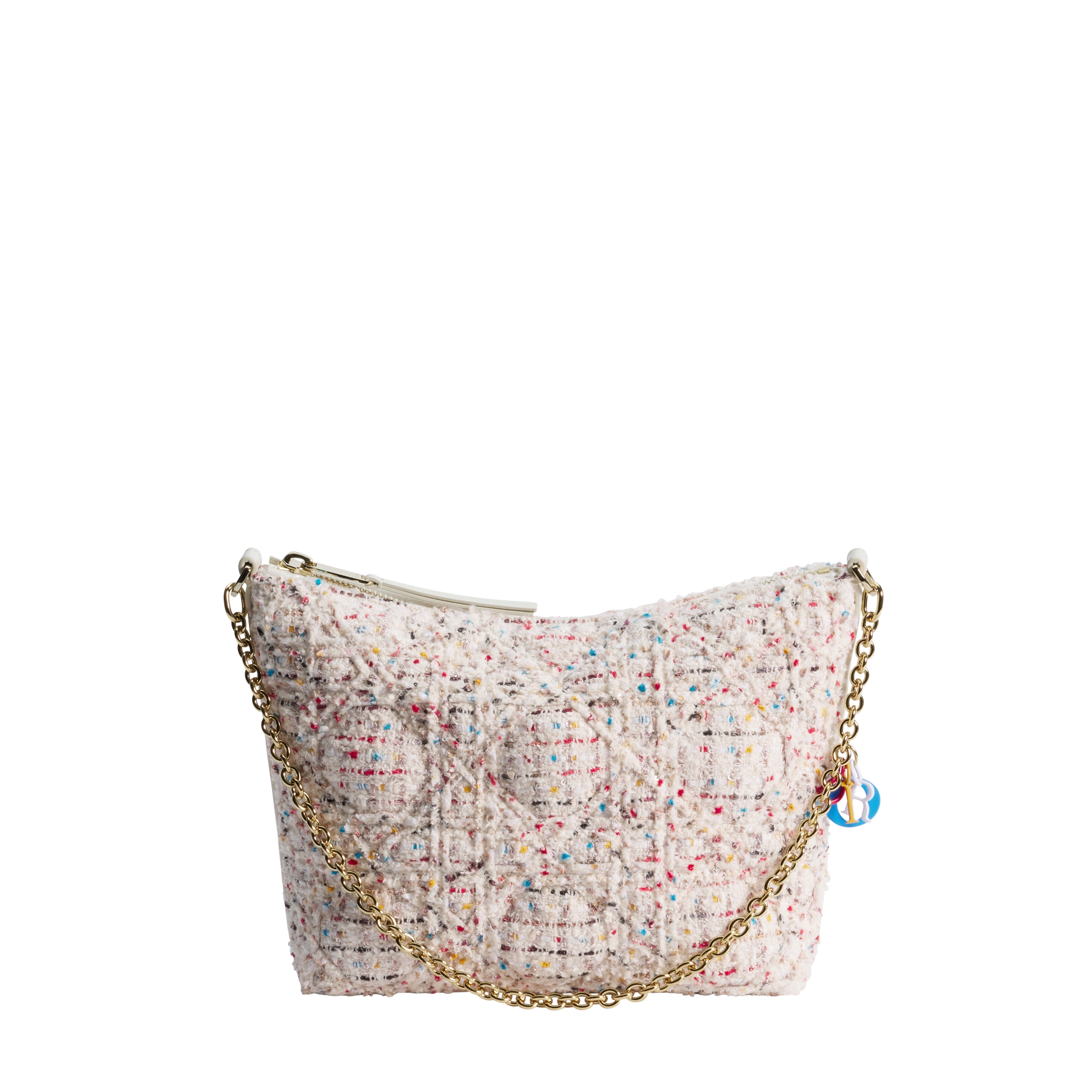 Diorling Mini Bag Multicolor Cannage Tweed | DIOR US