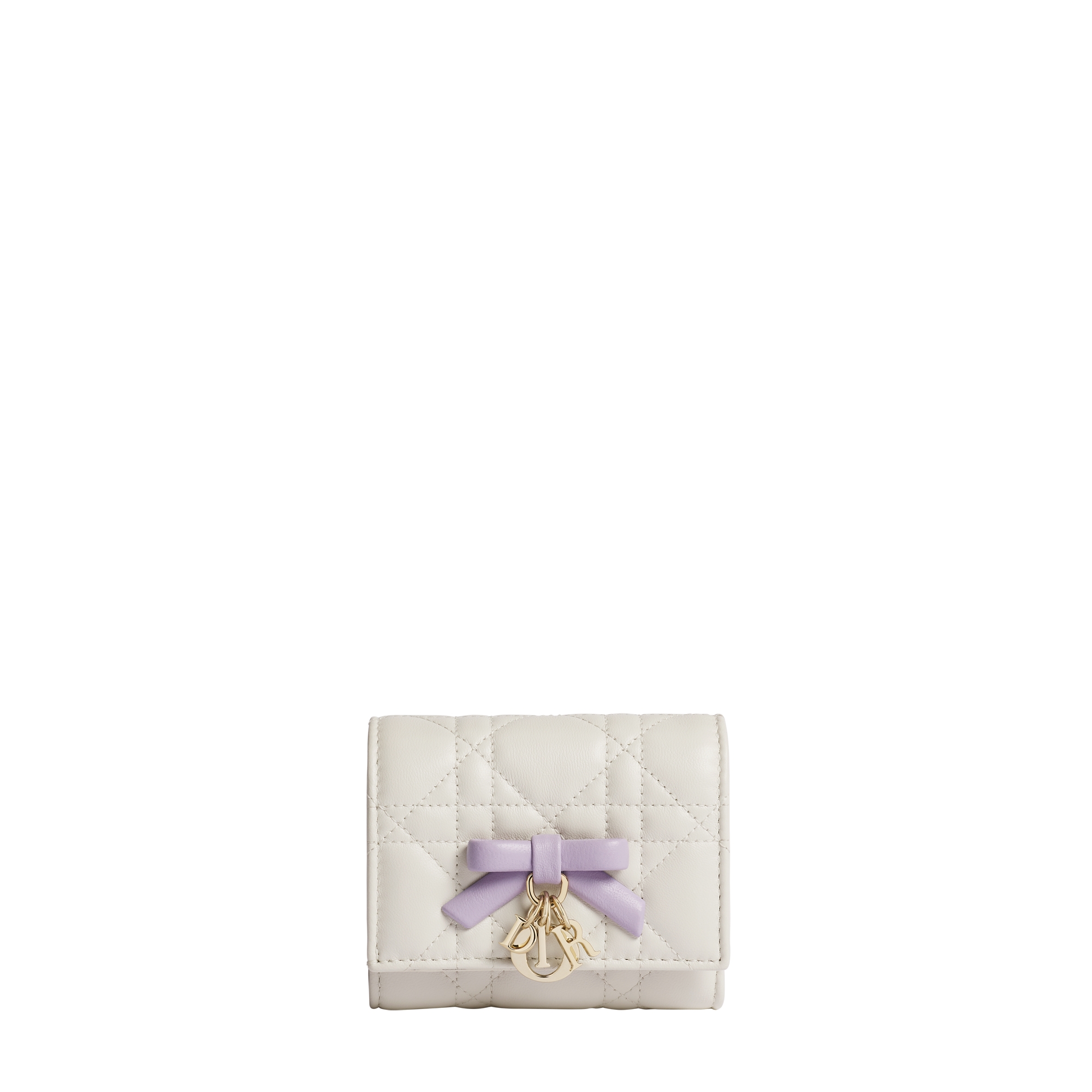 DIOR | 【日本限定】Lady Dior Hibiscus ウォレット カナージュ ラムスキン