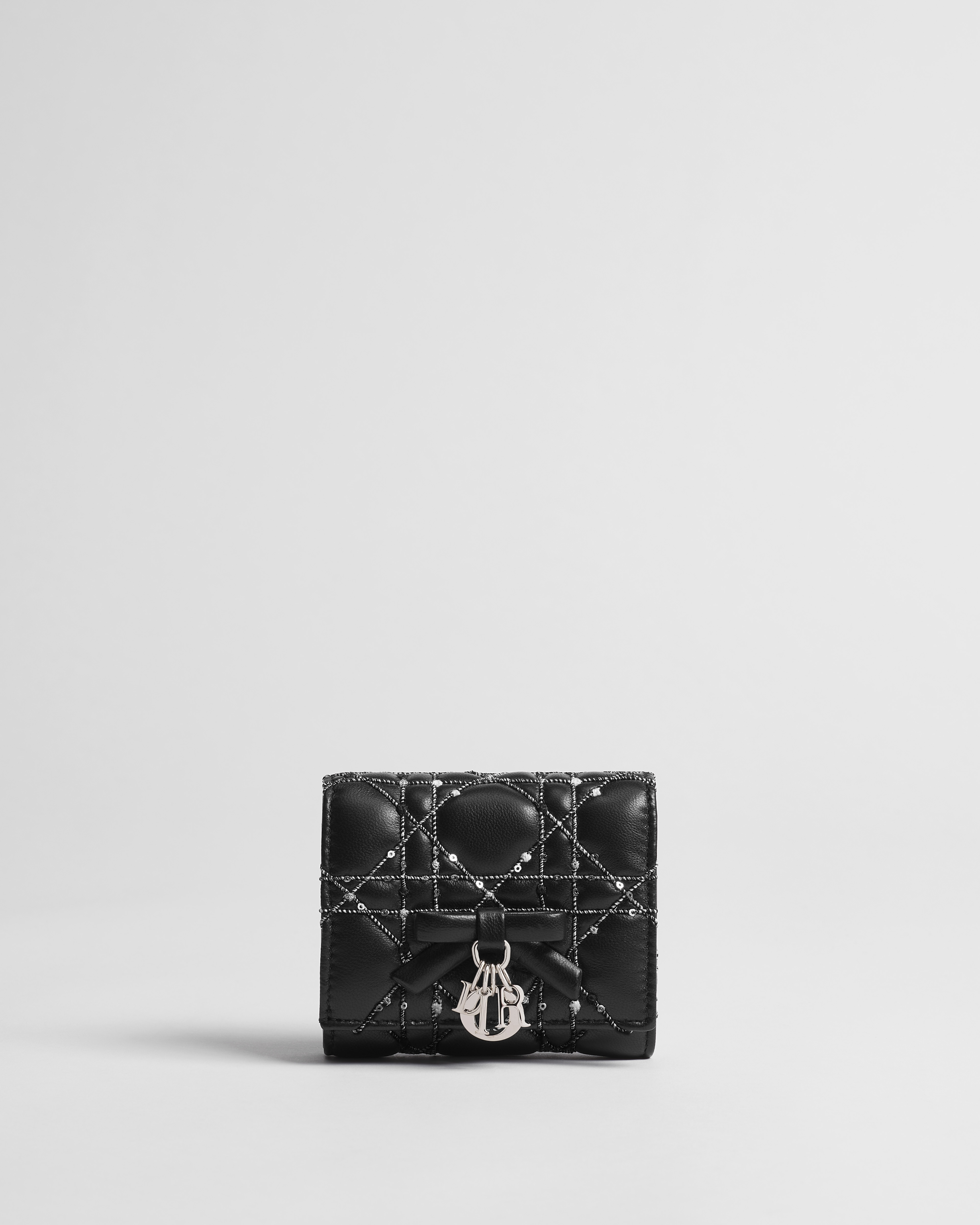 Lady Dior Hibiscus ウォレット カナージュ ブークレ ラムスキン E01