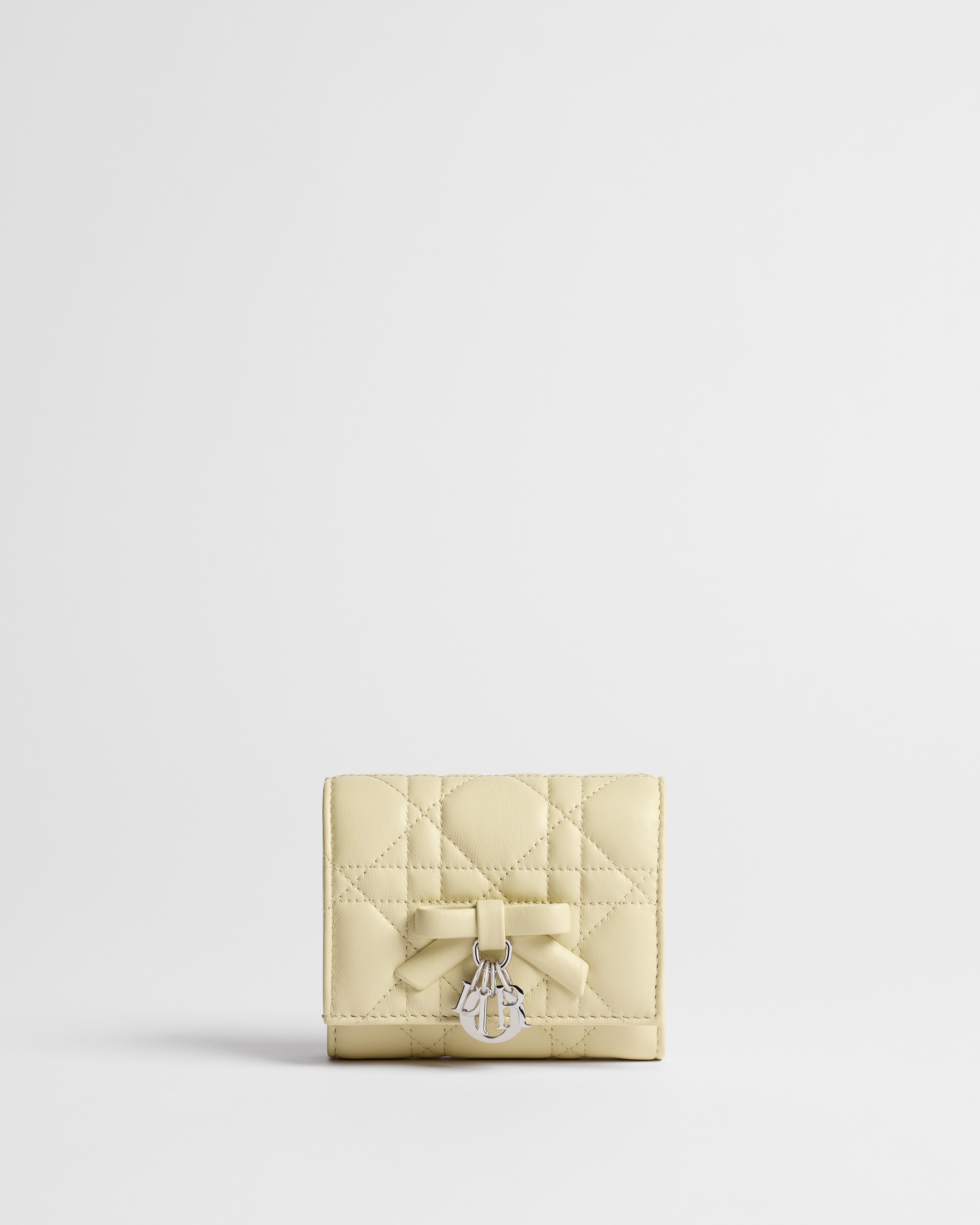 Lady Dior Hibiscus Wallet Vanilla Cannage Lambskin E01