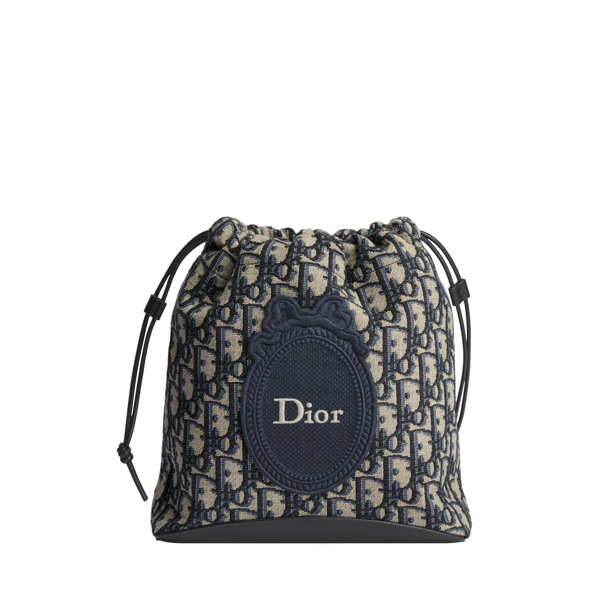 Dior Blooming Mini Bucket Bag Blue Dior Oblique Jacquard and Embroidered Dior Médaillon E01