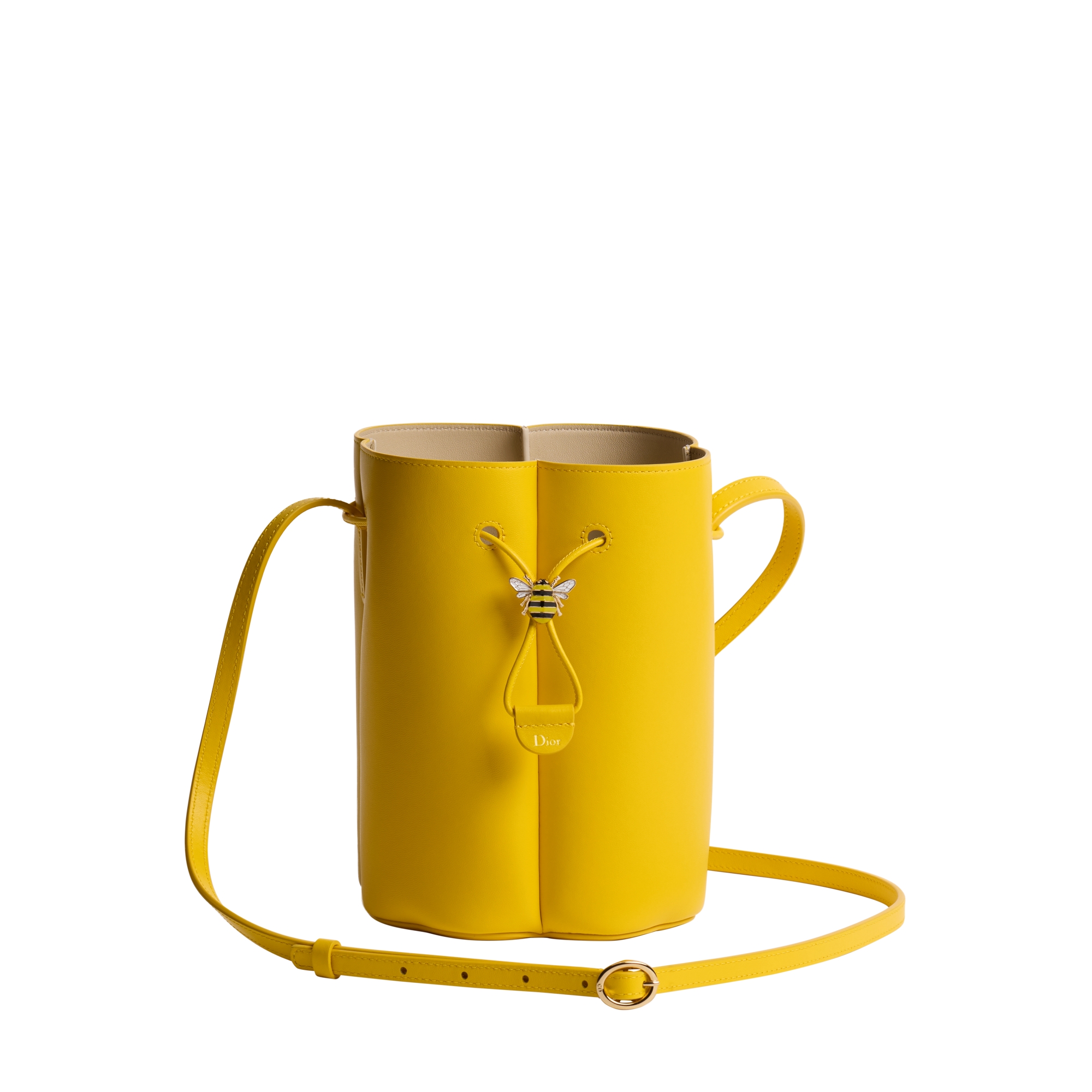 Petit Trèfle Mini Bucket Bag Buttercup Smooth Lambskin | DIOR