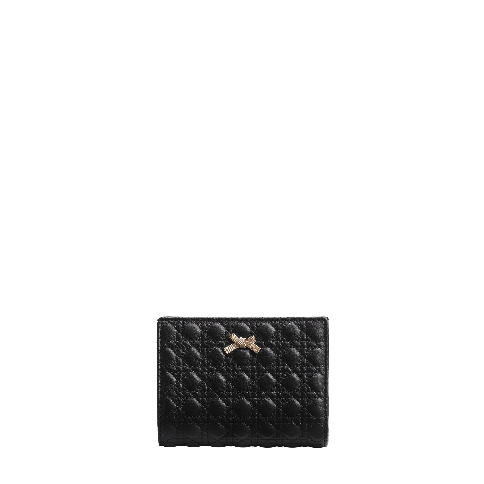 Baby Bow Begonia ウォレット マイクロカナージュ ラムスキン | DIOR JP