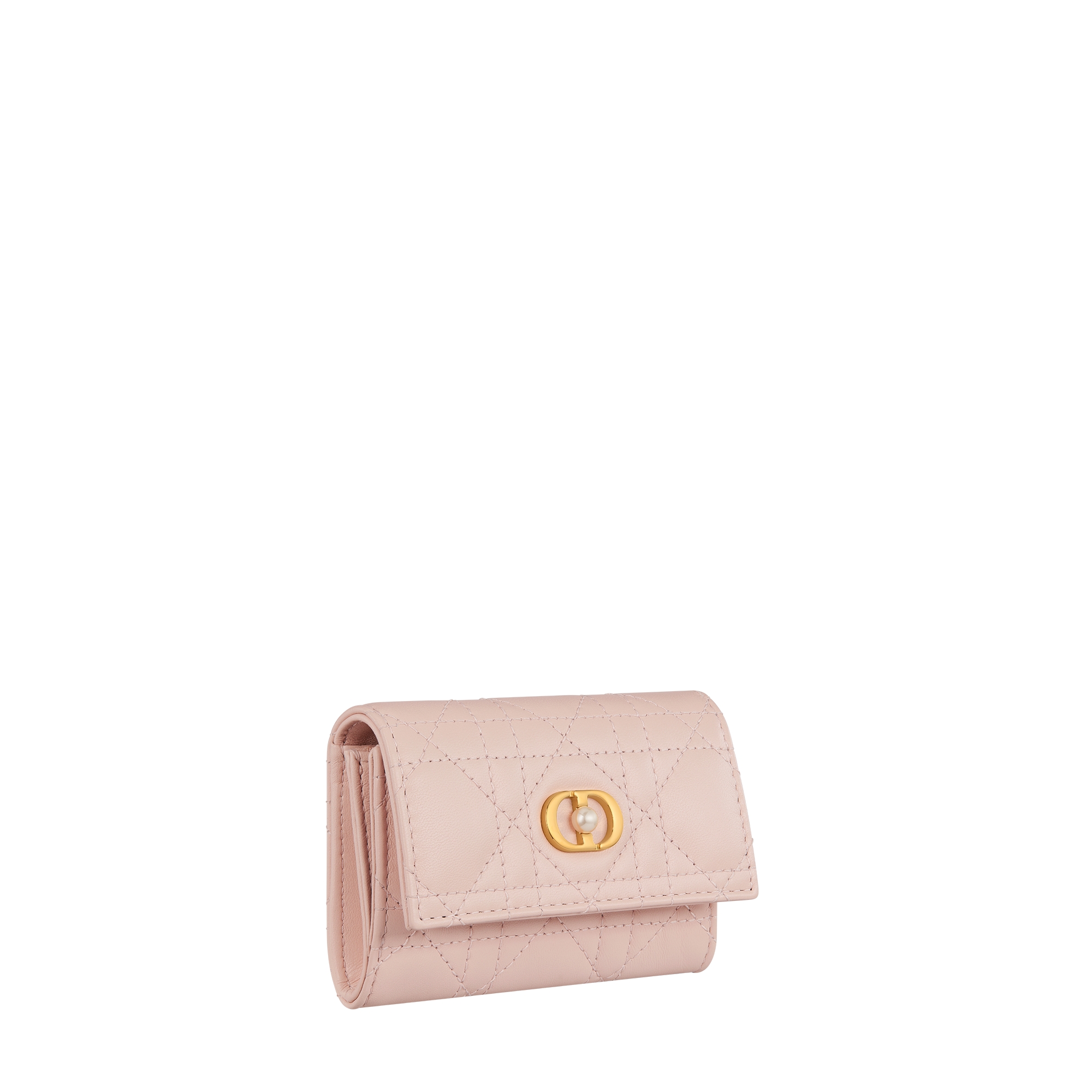 Dior Jolie Glycine Wallet Powder Pink Cannage Lambskin E03