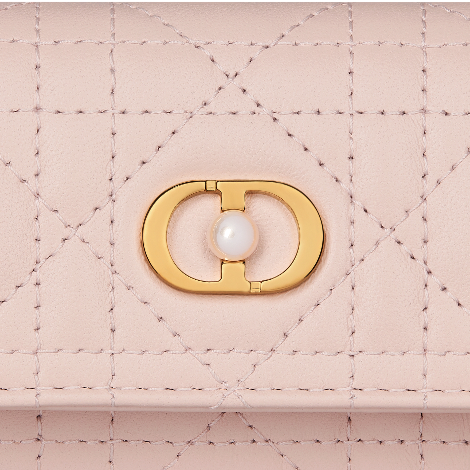 Dior Jolie Glycine Wallet Powder Pink Cannage Lambskin E09