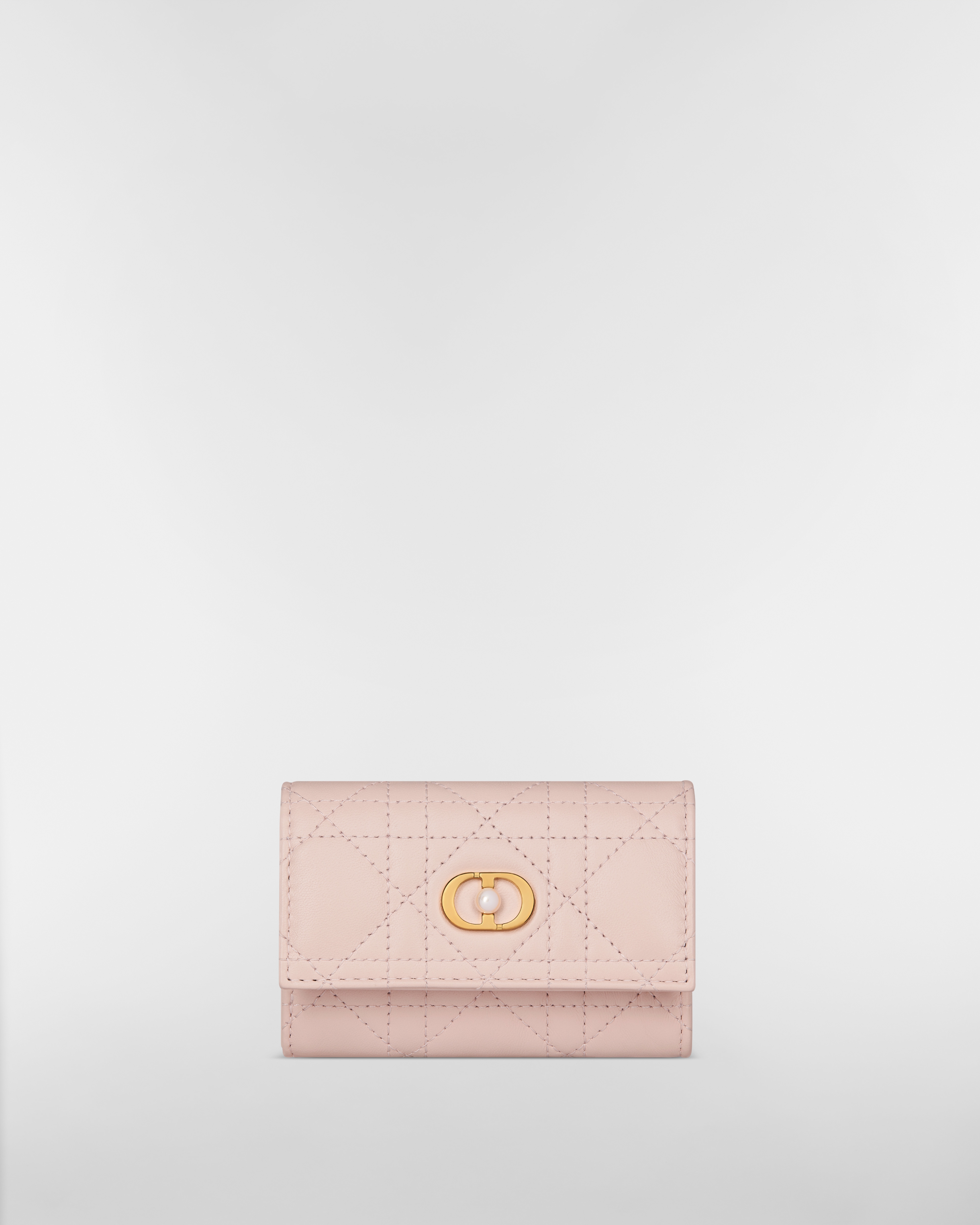 Dior Jolie Glycine Wallet Powder Pink Cannage Lambskin E01