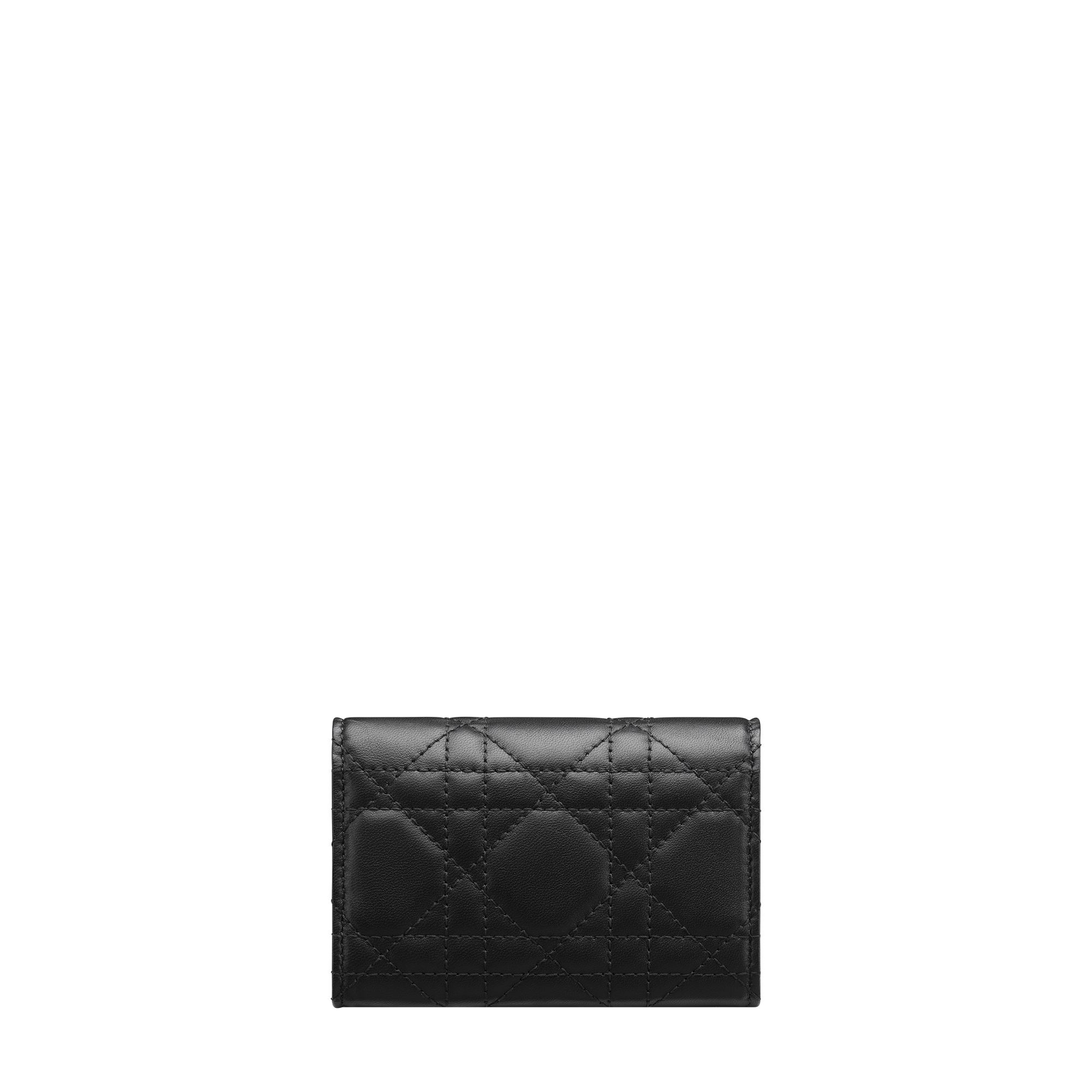 Dior Jolie Glycine Wallet Black Cannage Lambskin E08