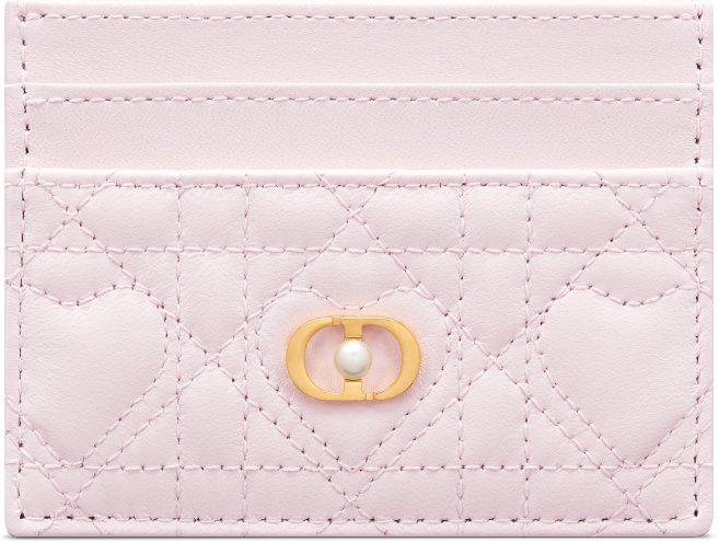 DIOR | 【日本限定】Dioramour Lady Dior Cosmos ジップ カードホルダー ハート カナージュ ラムスキン