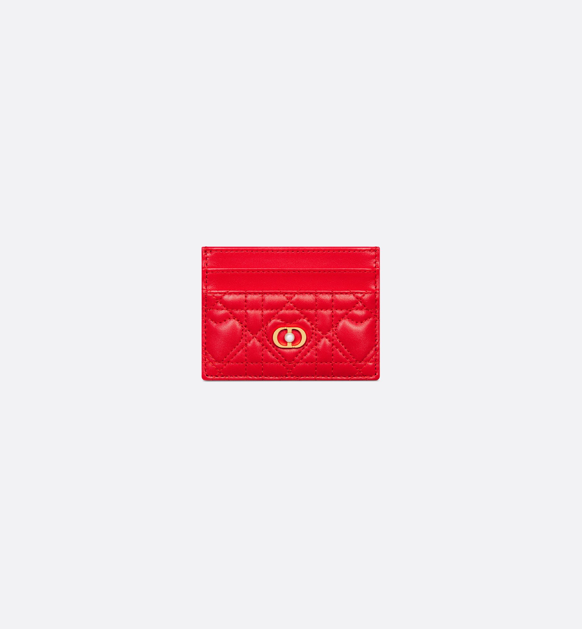 Dioramour Dior Jolie Freesia Card Holder Pale Pink Cannage Dioramour Dior Jolie Freesia Card Holder Pale Pink Cannage