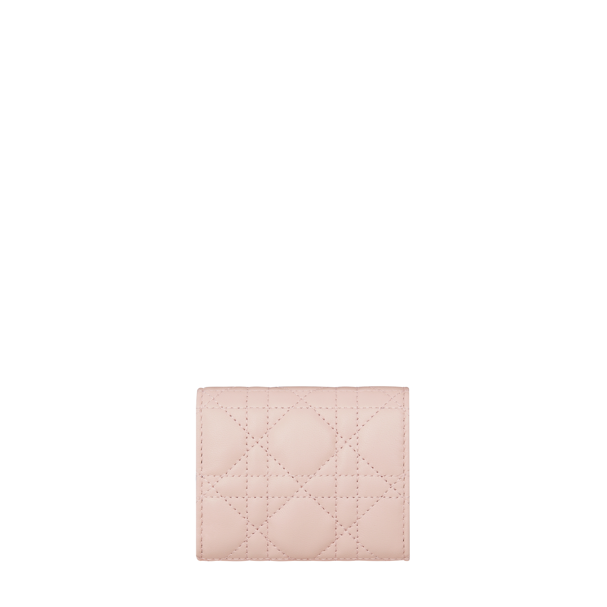 Dior Jolie Hibiscus Wallet Powder Pink Cannage Lambskin E08