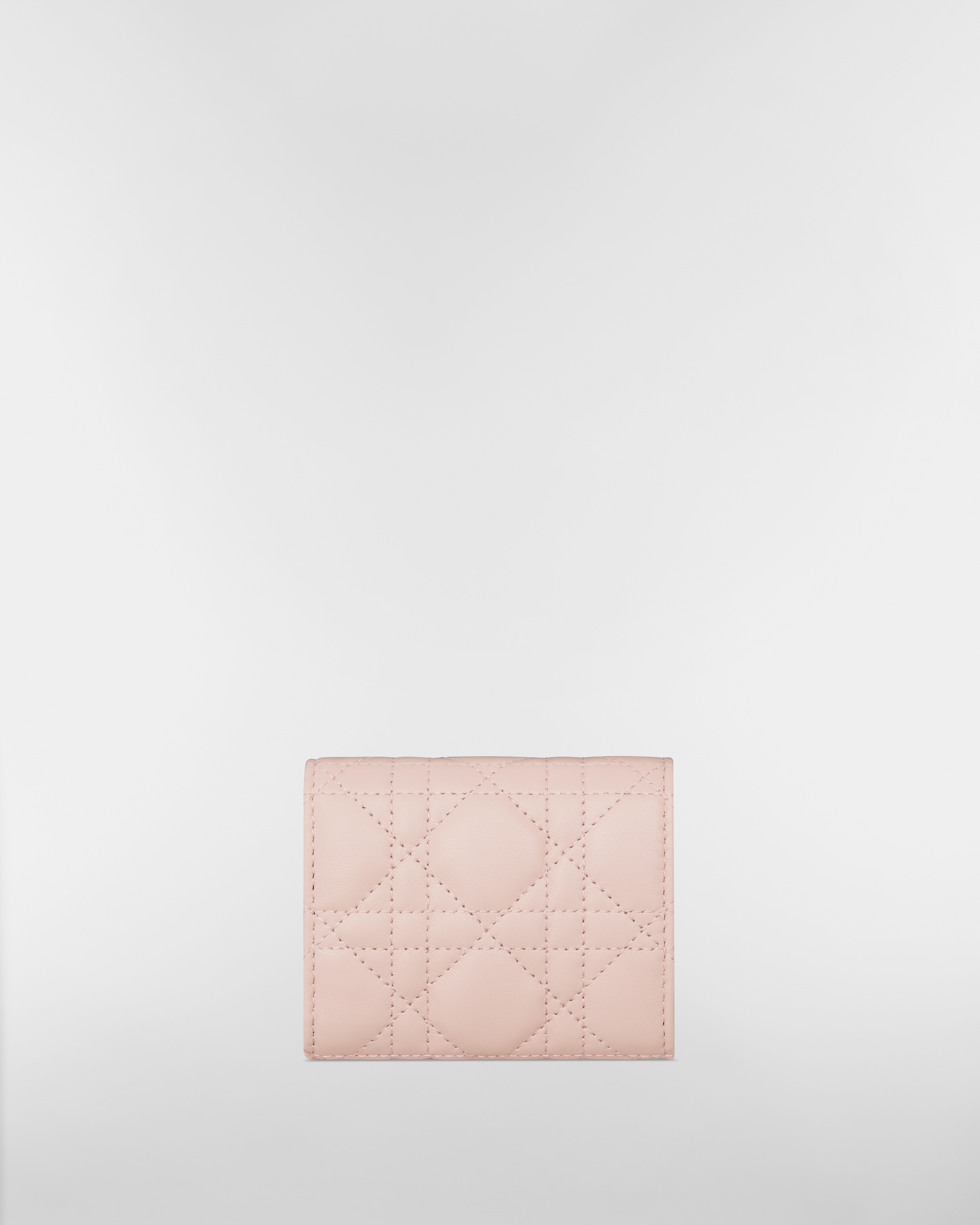 Dior Jolie Hibiscus 지갑 파우더 핑크 까나쥬 양가죽 E08