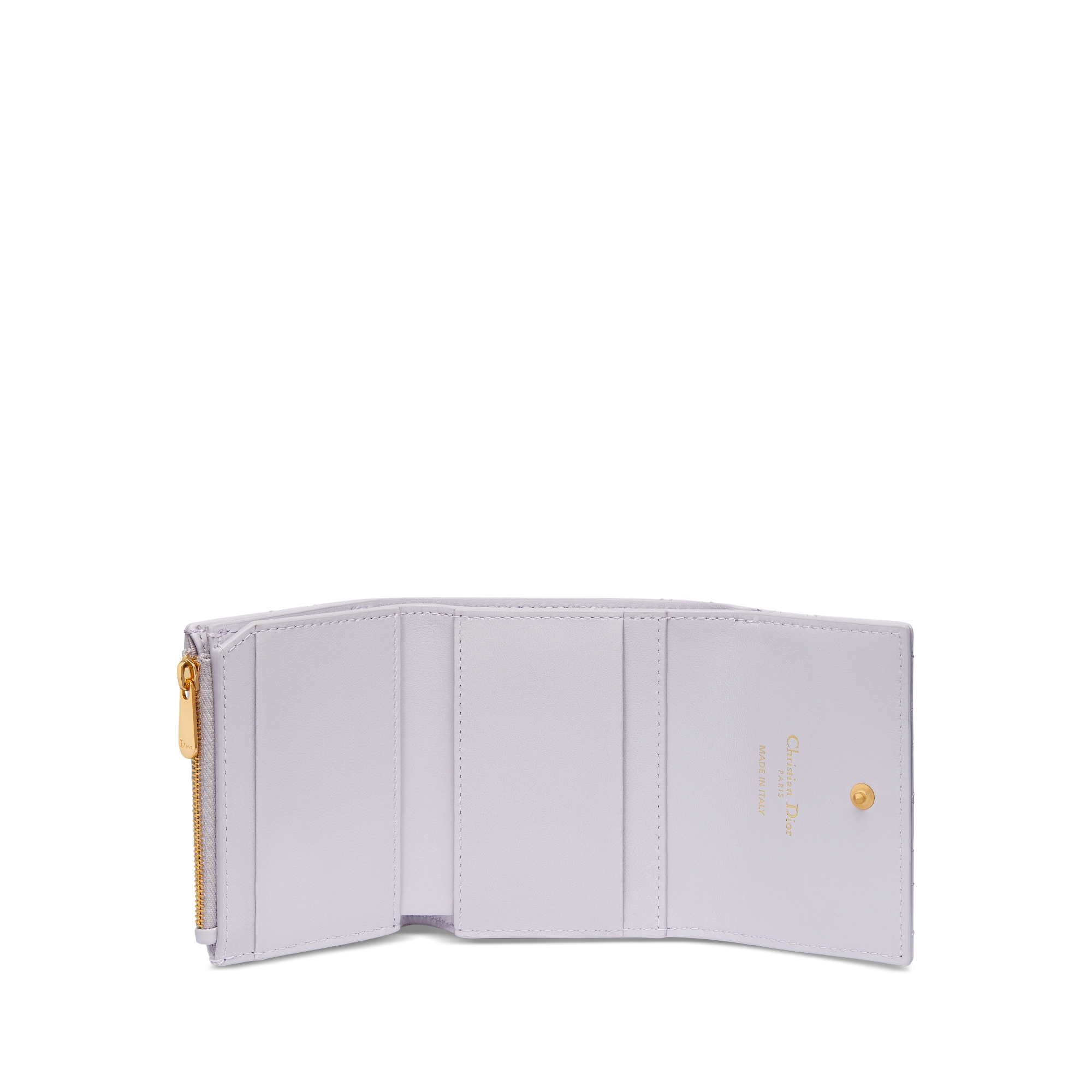 Dior Jolie Hibiscus 지갑 라일락 까나쥬 양가죽 E07
