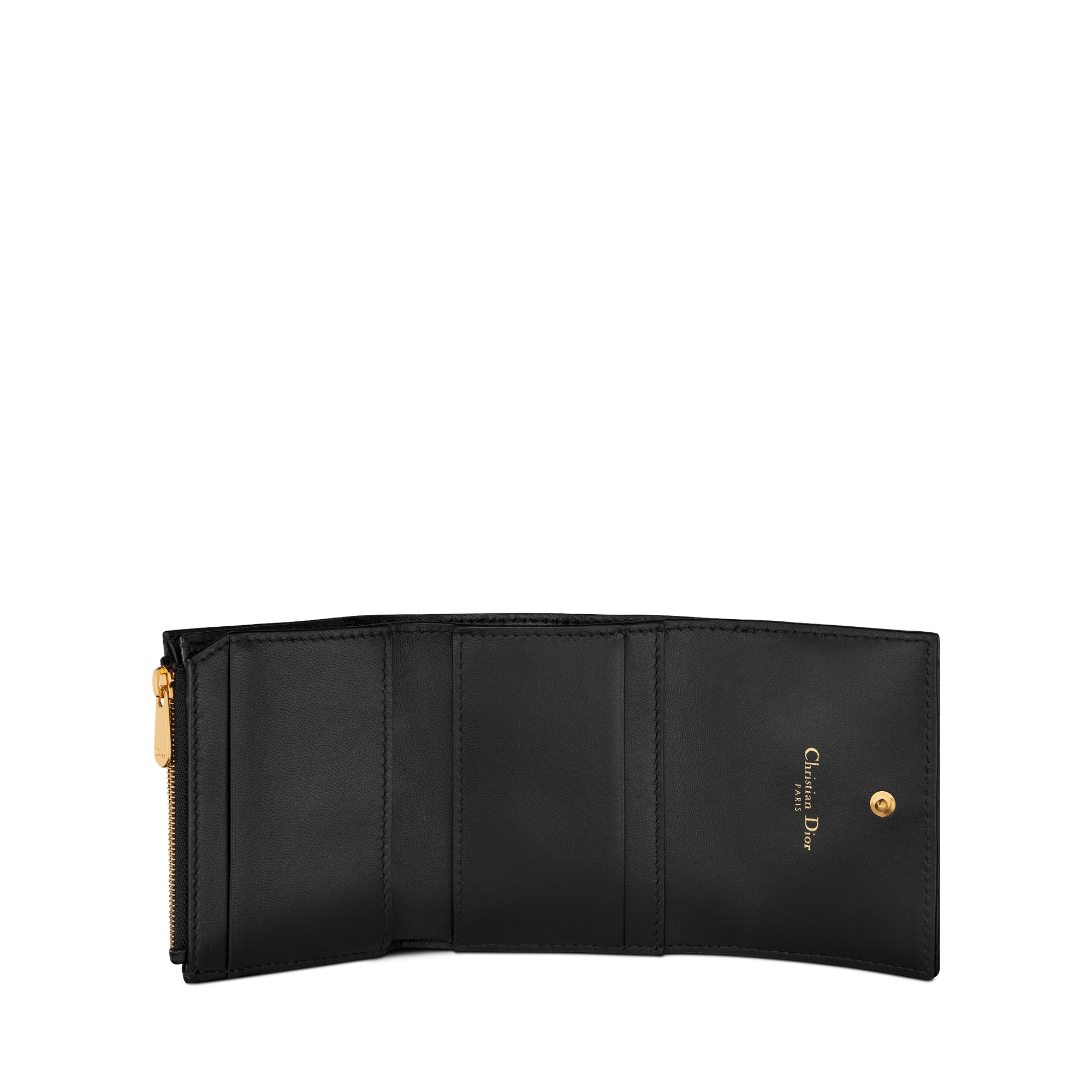 Dior Jolie Hibiscus 지갑 블랙 까나쥬 양가죽 E07