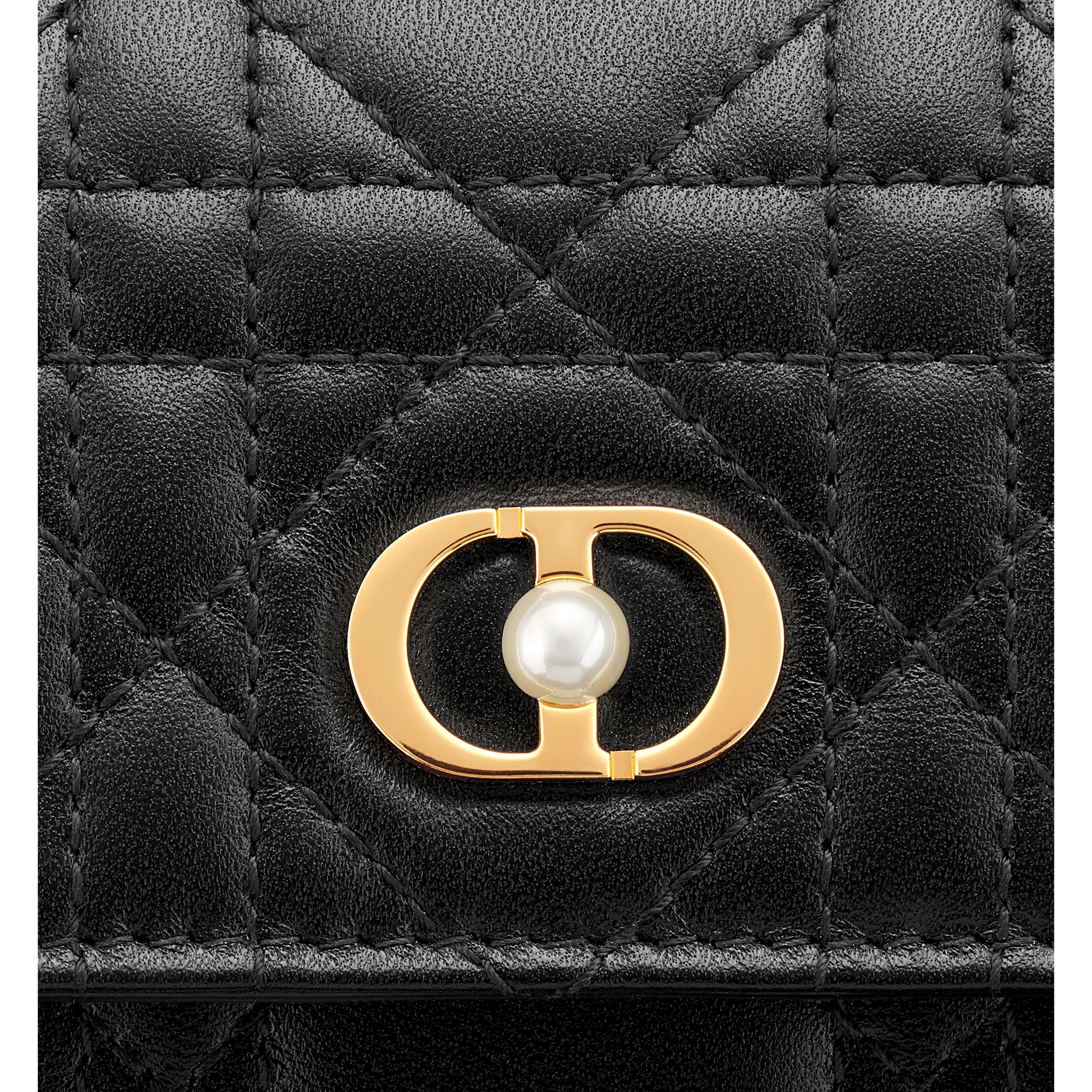 Dior Jolie Hibiscus Wallet Black Cannage Lambskin E09
