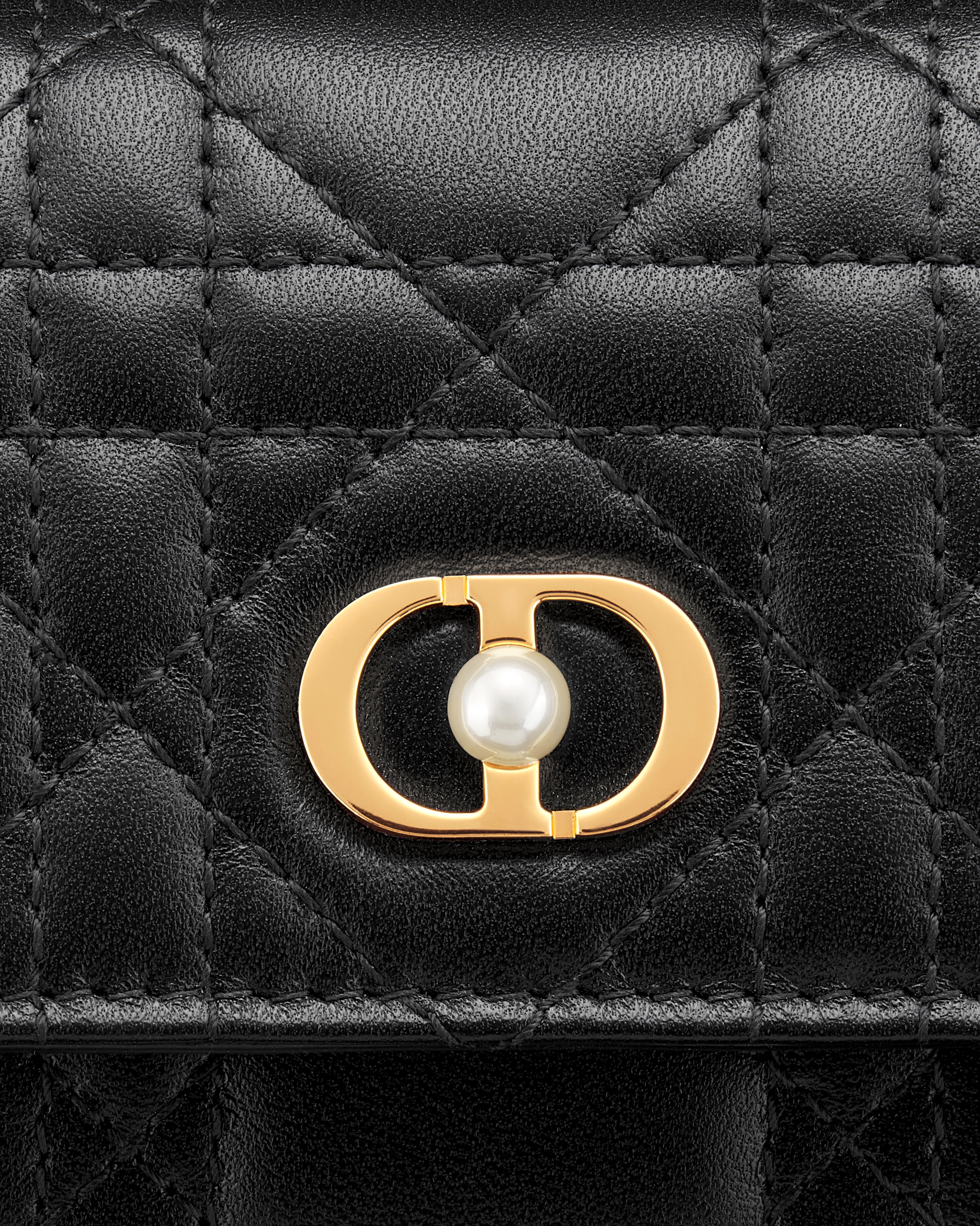 Dior Jolie Hibiscus Wallet Black Cannage Lambskin E09