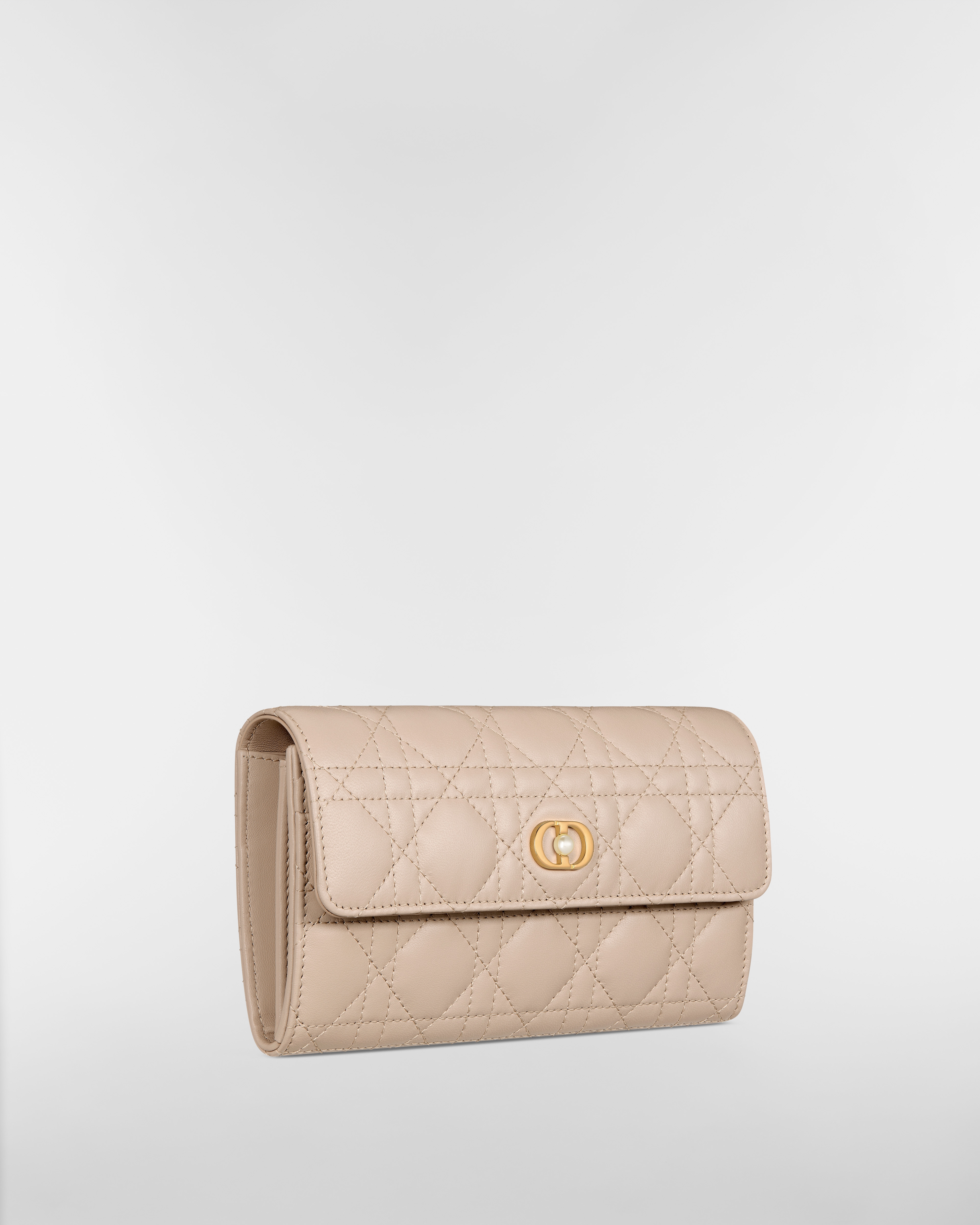 Dior Jolie Orchid 장지갑 파우더 베이지 까나쥬 양가죽 E03