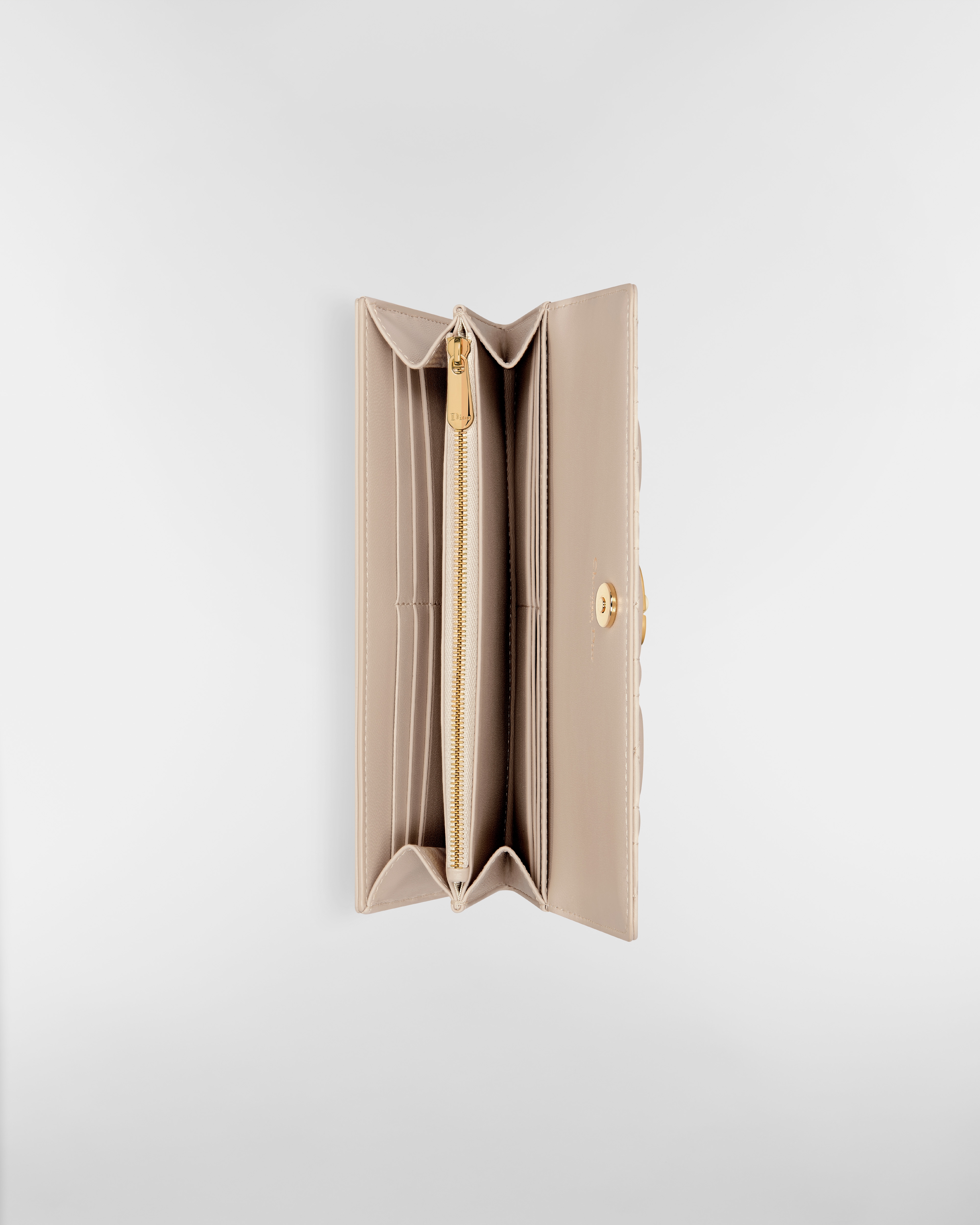 Dior Jolie Orchid 장지갑 파우더 베이지 까나쥬 양가죽 E06