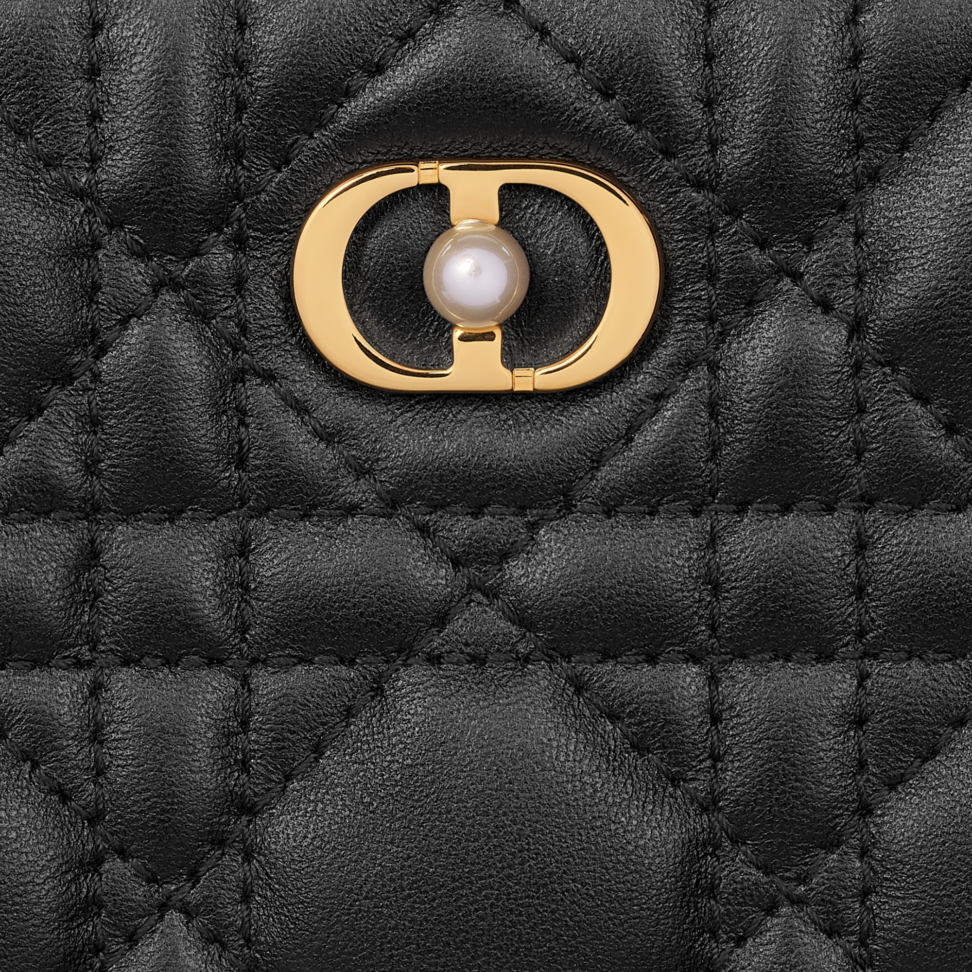 Dior Jolie Scarlet Wallet Black Cannage Lambskin E09