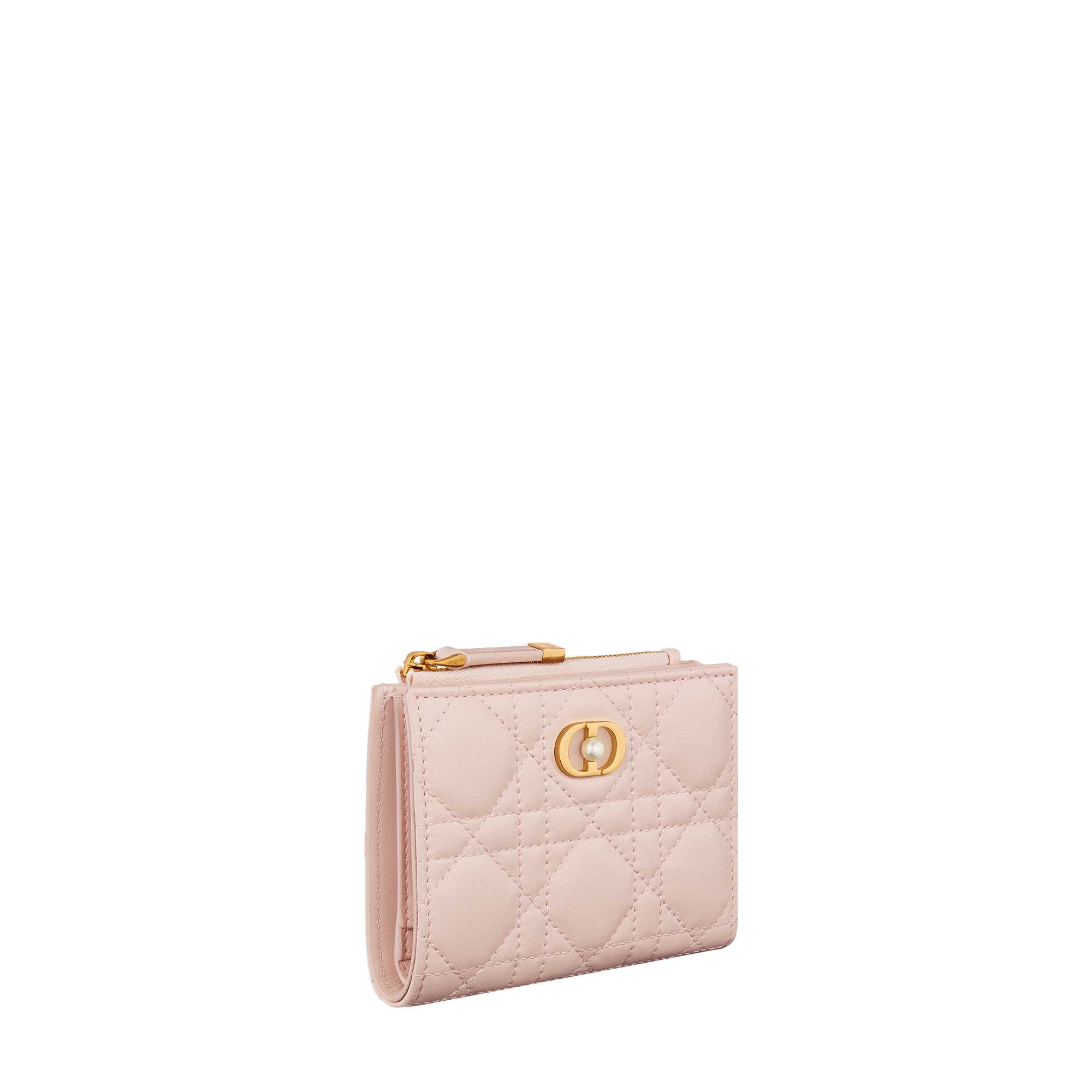 Dior Jolie Dahlia Wallet Powder Pink Cannage Lambskin E03