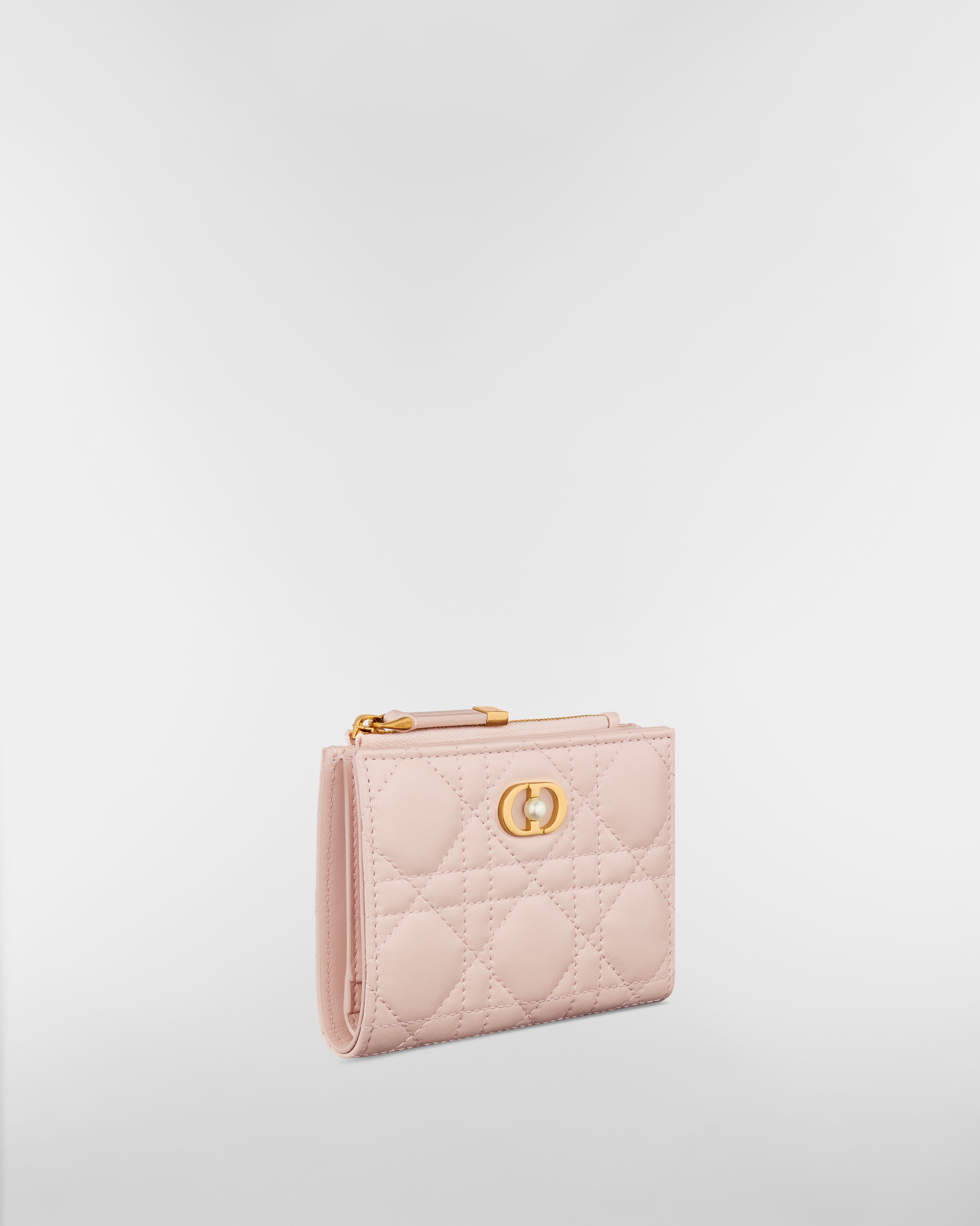 Dior Jolie Dahlia Wallet Powder Pink Cannage Lambskin E03
