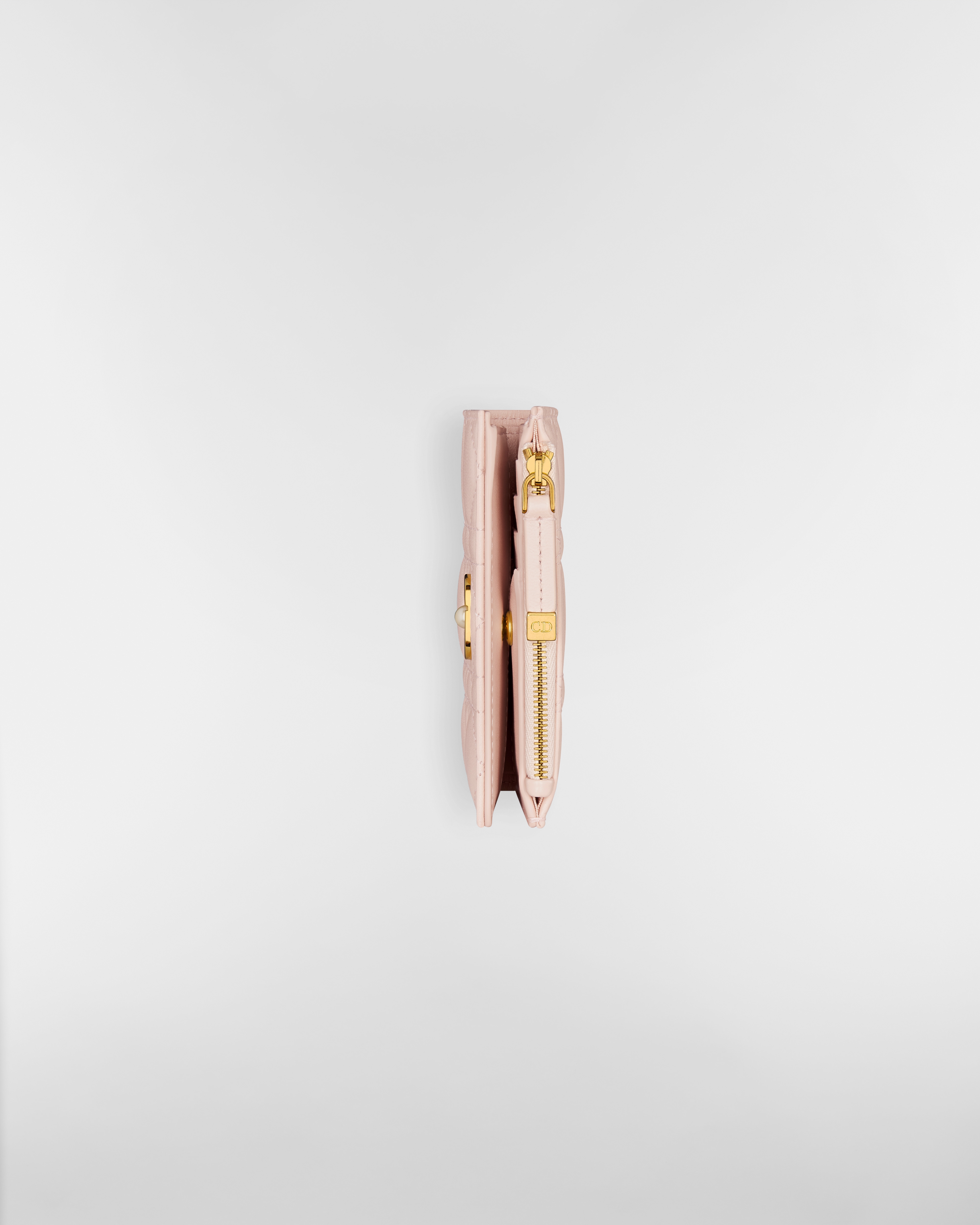 Dior Jolie Dahlia Wallet Powder Pink Cannage Lambskin E06