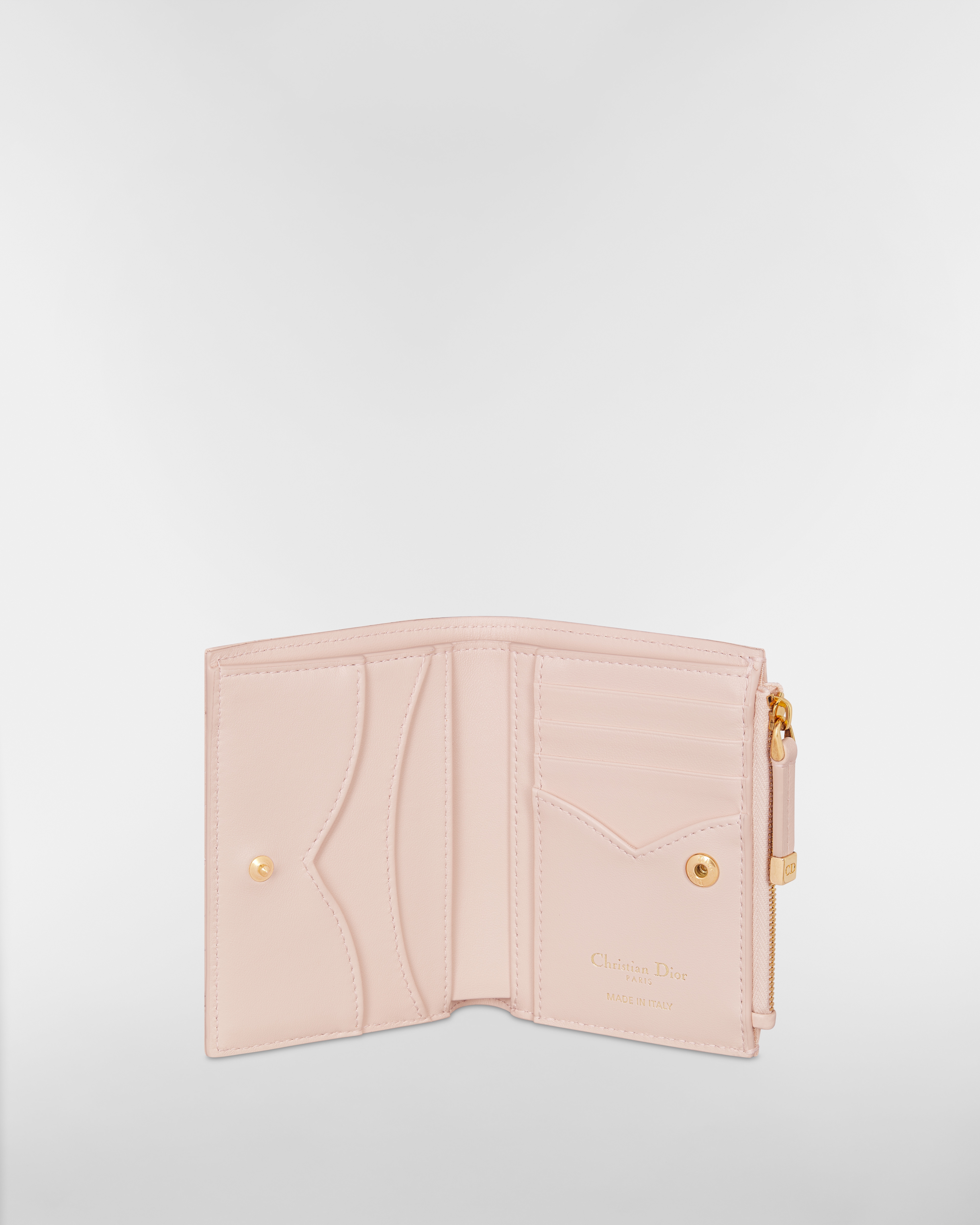 Dior Jolie Dahlia Wallet Powder Pink Cannage Lambskin E07