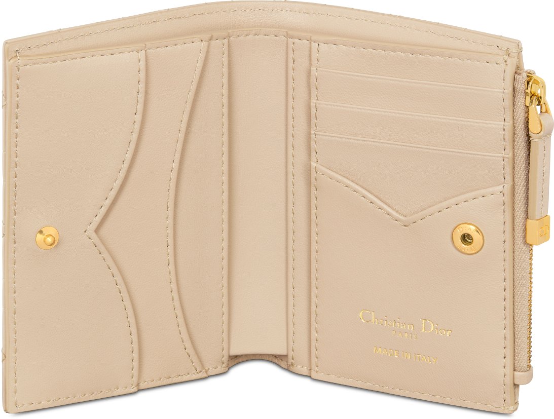 Dior Jolie Dahlia Wallet Unfolded view