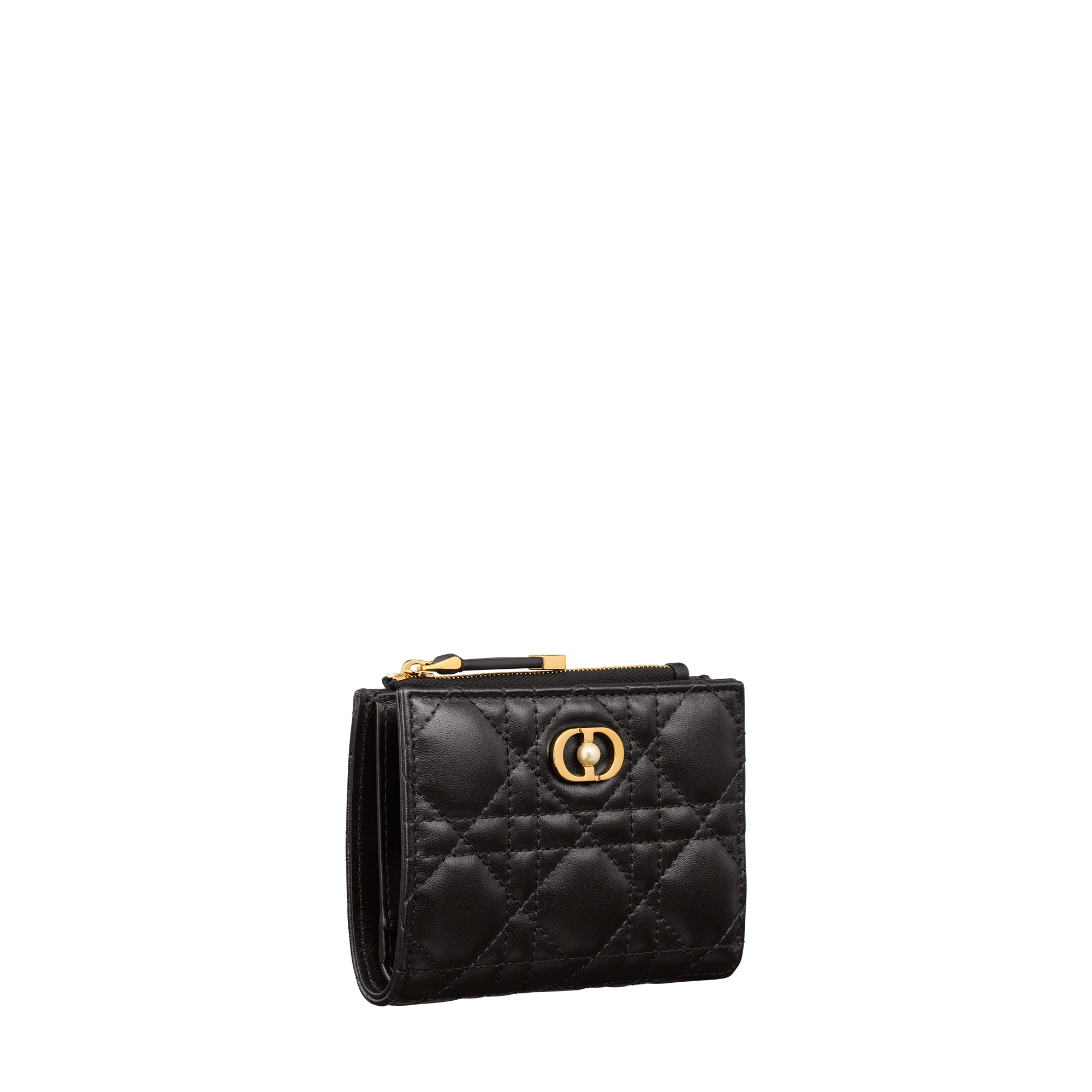 Dior Jolie Dahlia Wallet Black Cannage Lambskin E03