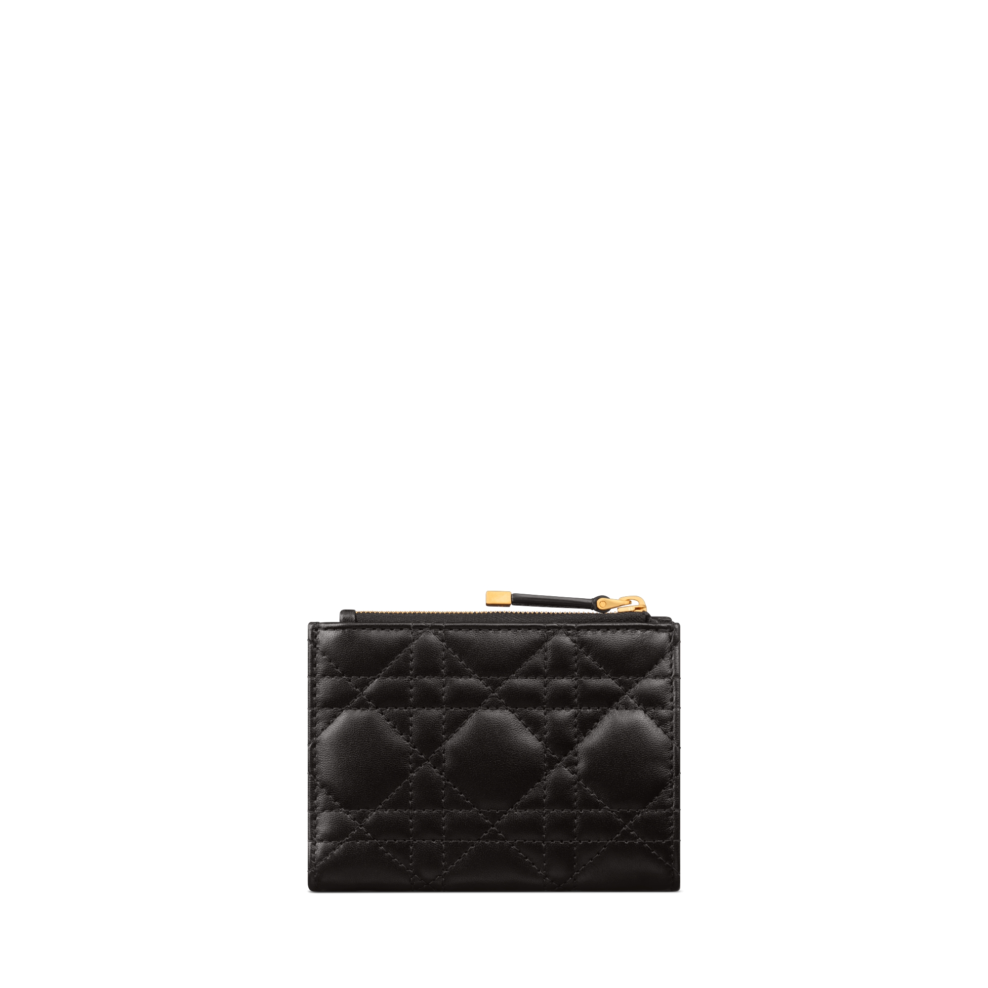 Dior Jolie Dahlia 銀包 黑色 Cannage 藤格紋圖案羊皮 E08