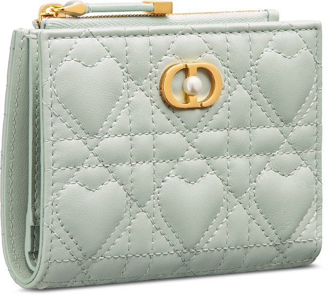 DIOR | Dioramour Dior Jolie Dahlia ウォレット ハート カナージュ ラムスキン