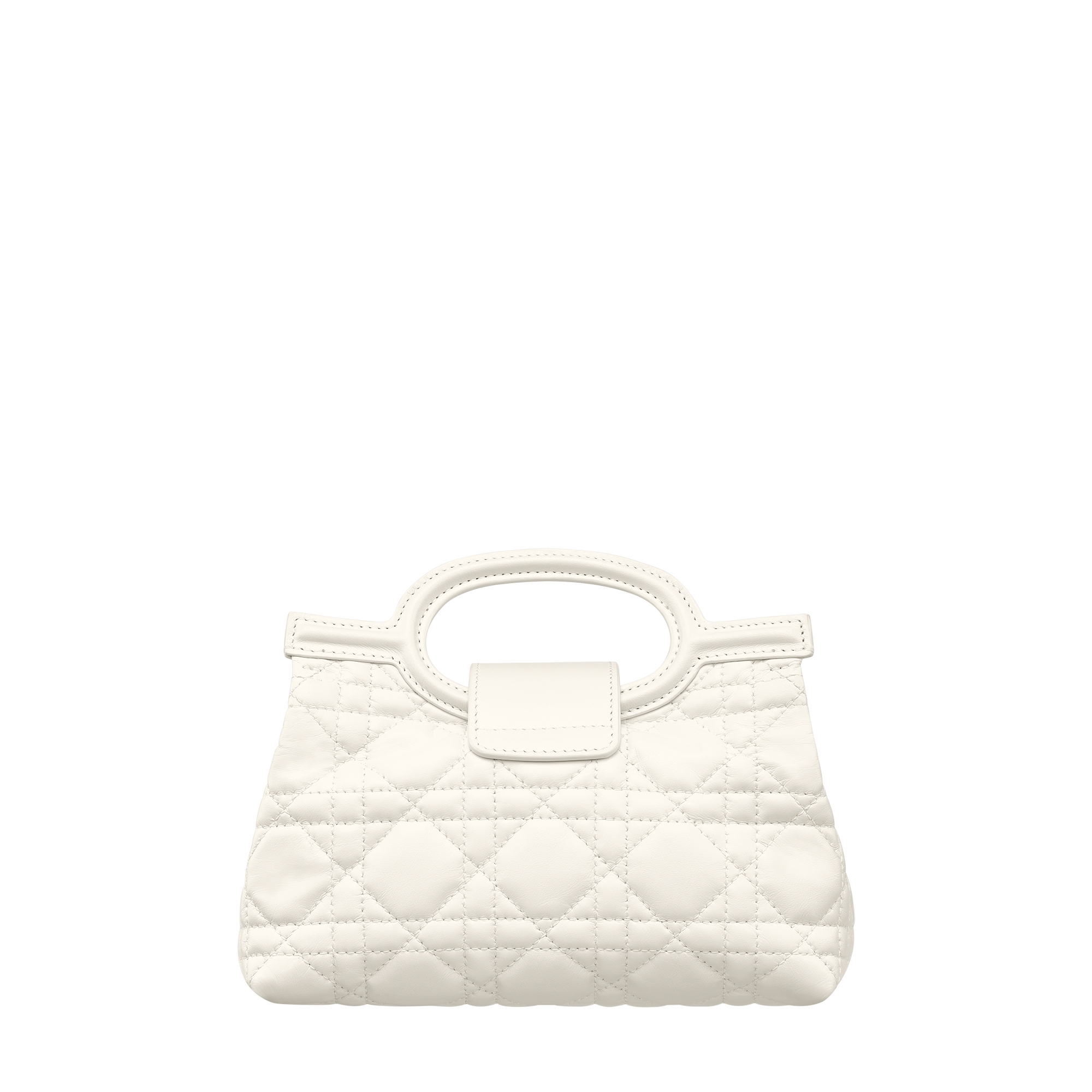 Dior Jolie Top Handle Mini Bag Latte Cannage Lambskin E08