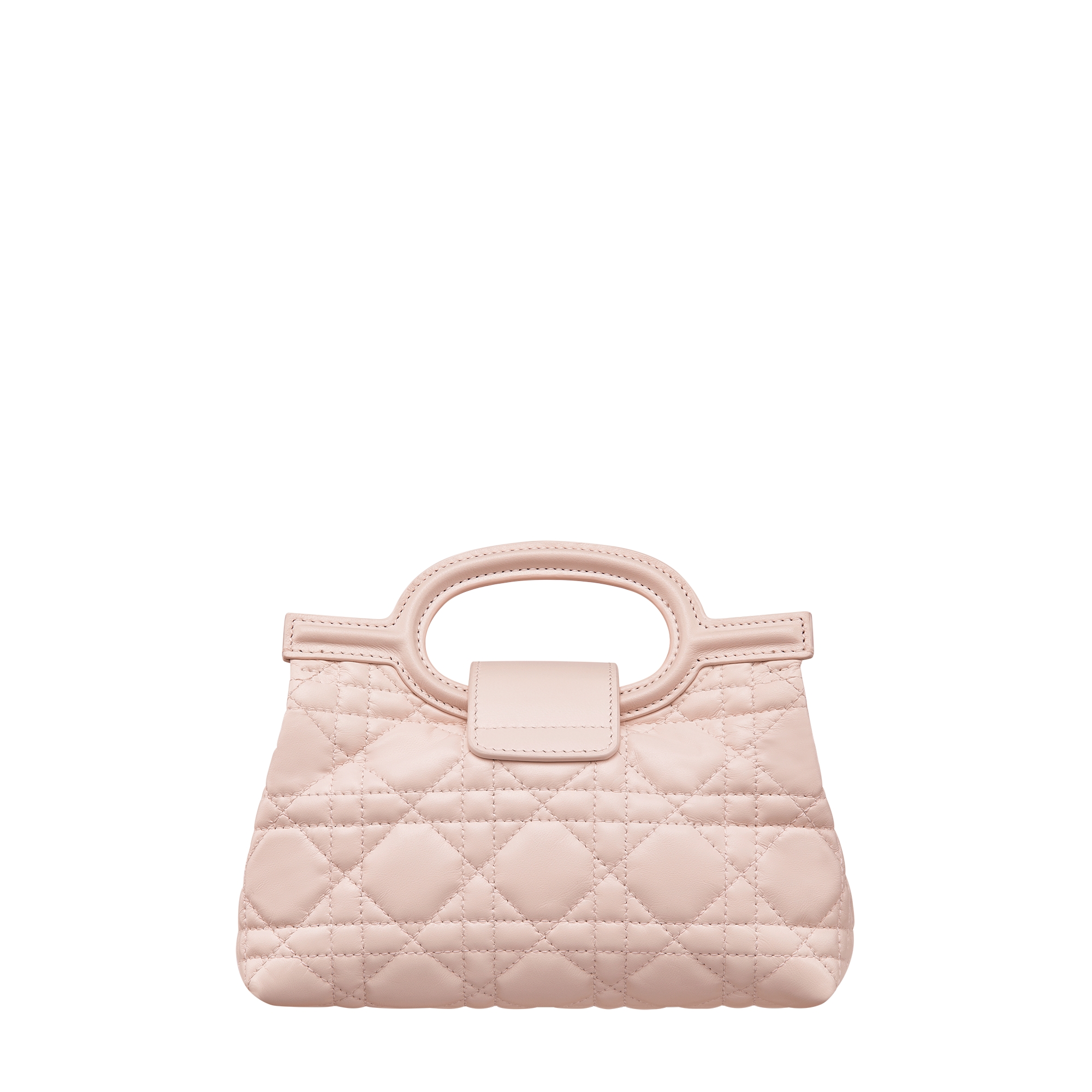 Dior Jolie Top Handle Mini Bag Powder Pink Cannage Lambskin E08