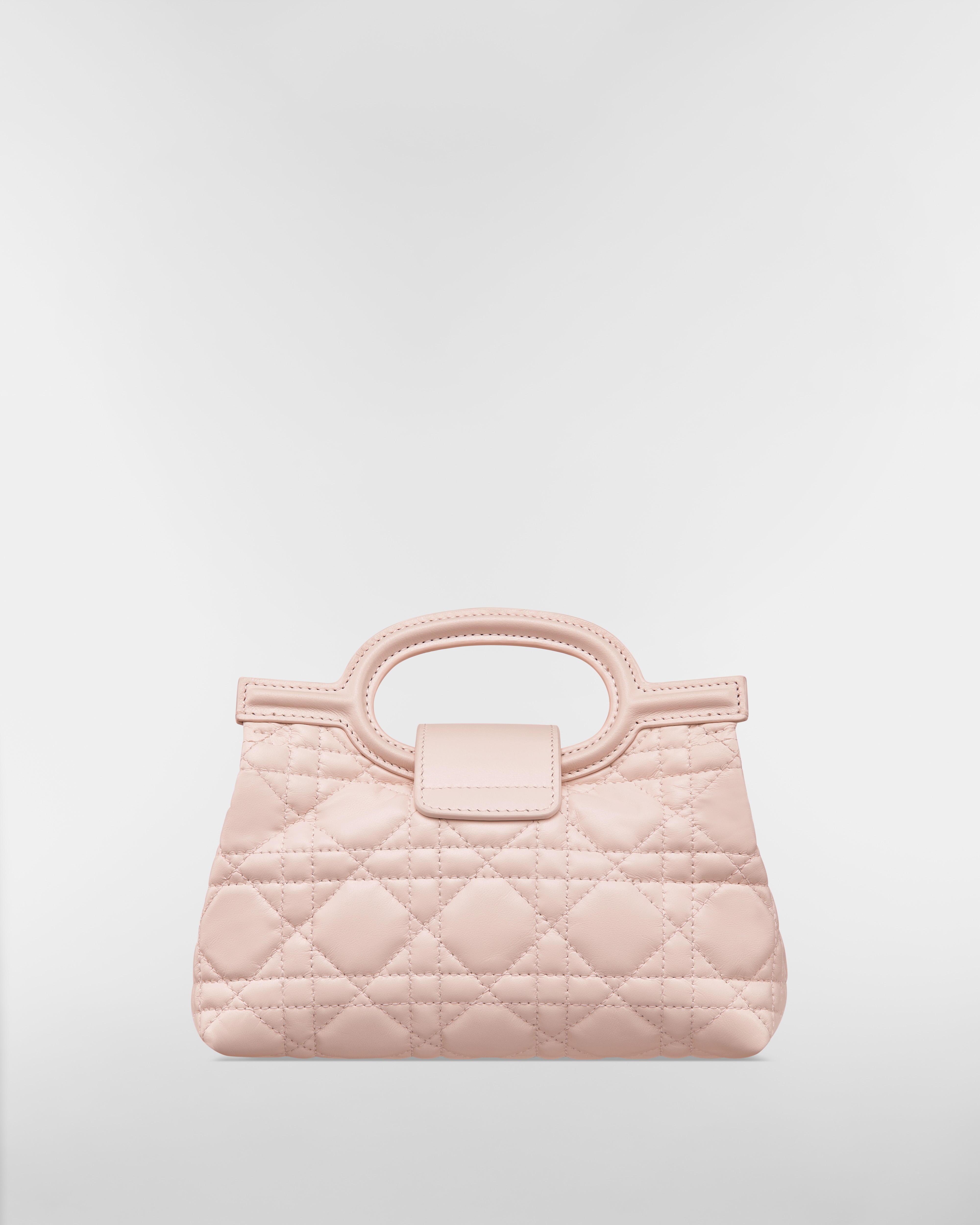 Dior Jolie Top Handle 迷你手提包 淡粉色 Cannage 籐格紋羊皮 E08