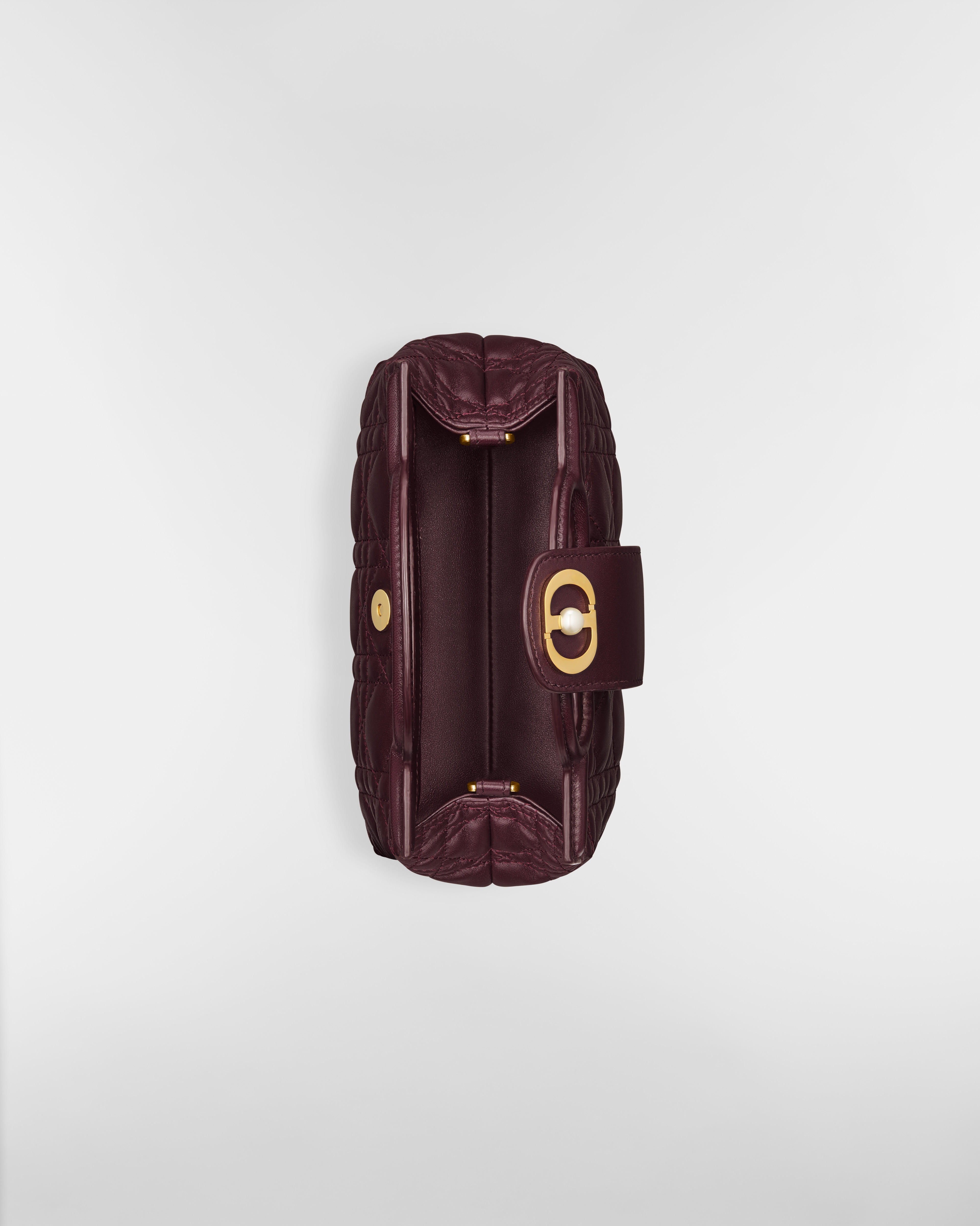 Dior Jolie Top Handle Mini Bag Plum Cannage Lambskin E06