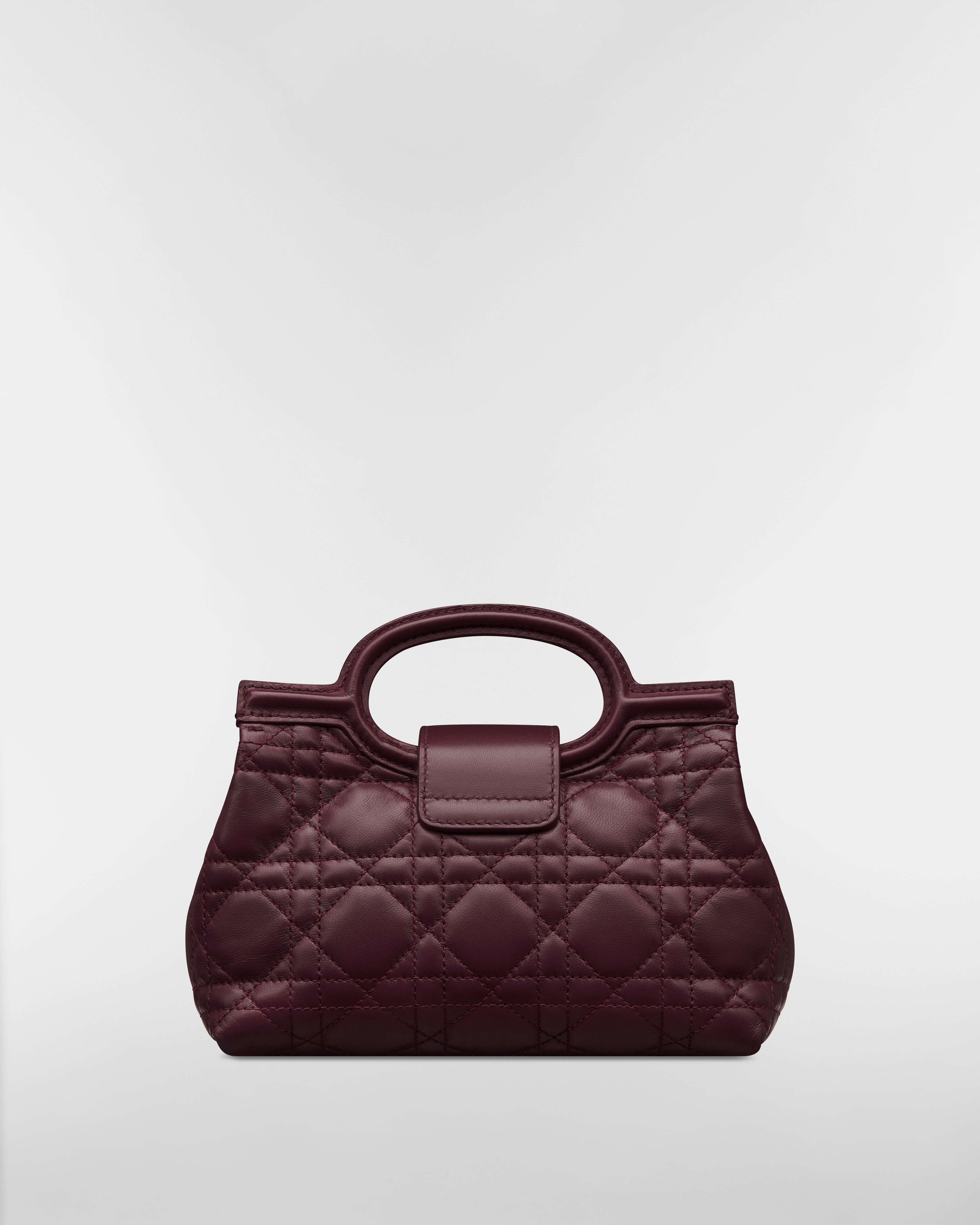 Dior Jolie Top Handle Mini Bag Plum Cannage Lambskin E08