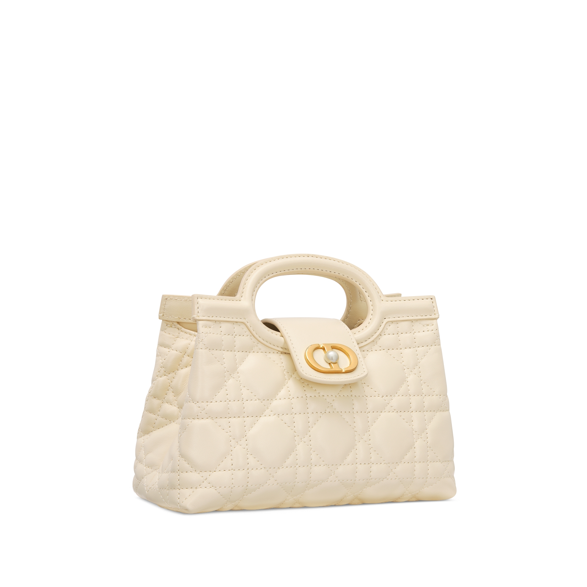 Dior Jolie 탑 핸들 미니 백 라이트 베이지 까나쥬 양가죽 E03