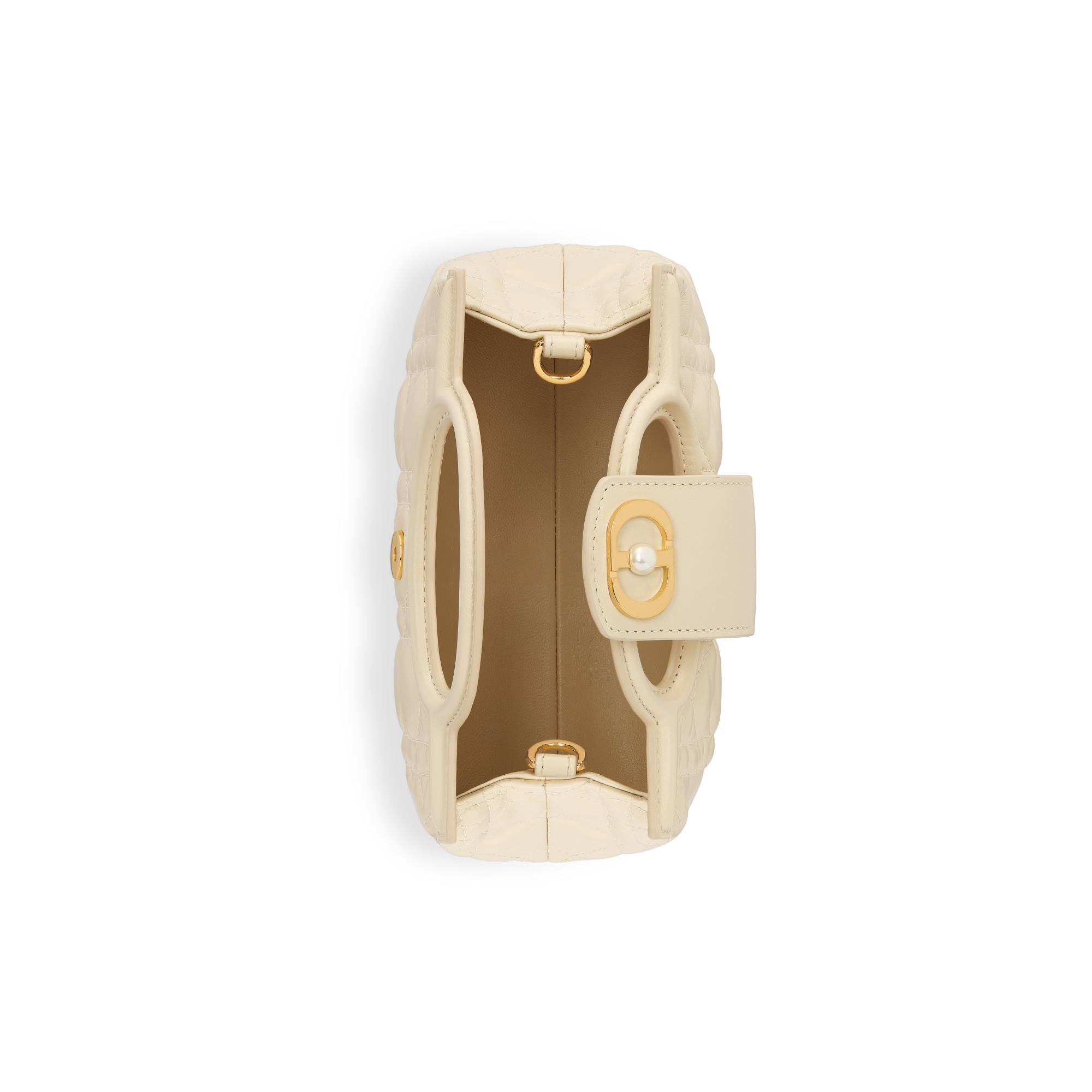 Dior Jolie Top Handle Mini Bag Light Beige Cannage Lambskin E06